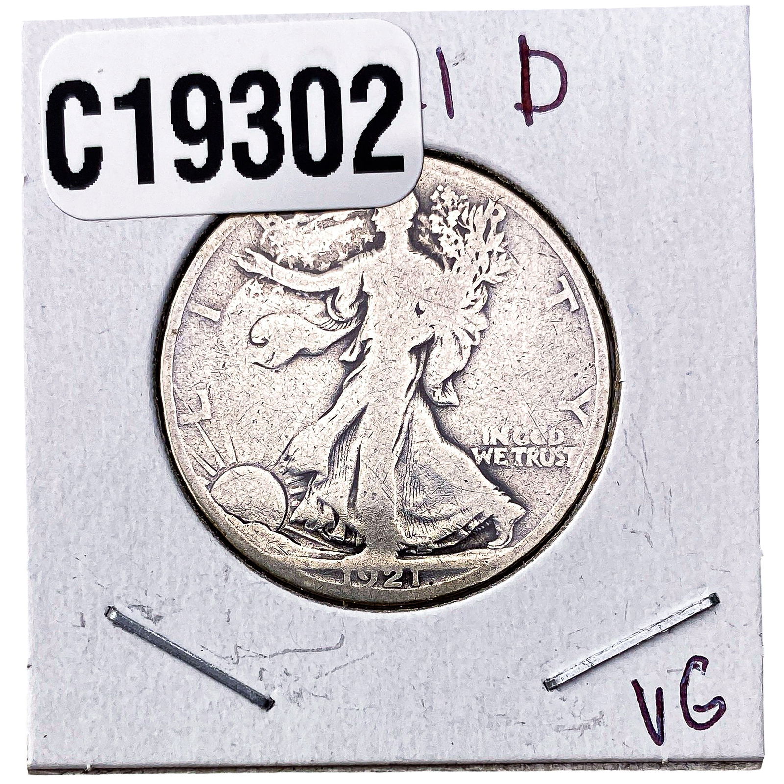 1921-D Walking Liberty Half Dollar: 1921-D Walking Liberty Half Dollar