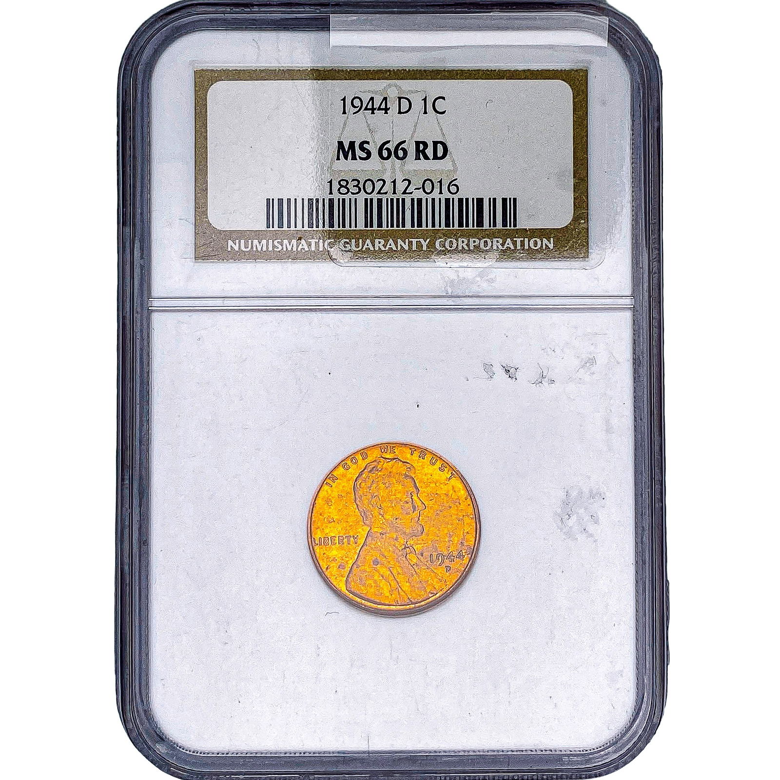1944-D Wheat Cent NGC MS66 RD: 1944-D Wheat Cent NGC MS66 RD