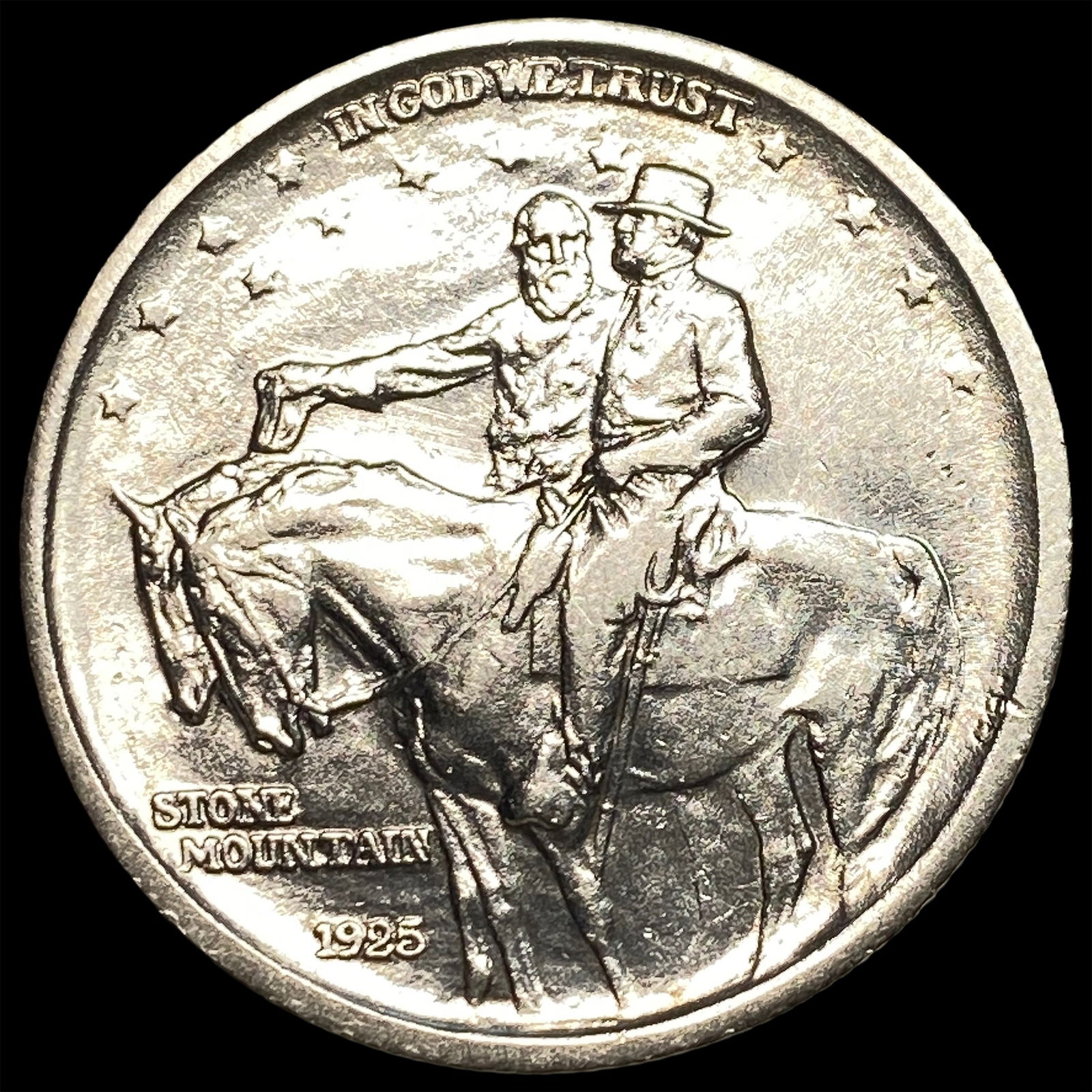 1925 Stone Mountain Silver Half Dollar CLOSELY UNCIRCULATED: 1925 Stone Mountain Silver Half Dollar CLOSELY UNCIRCULATED