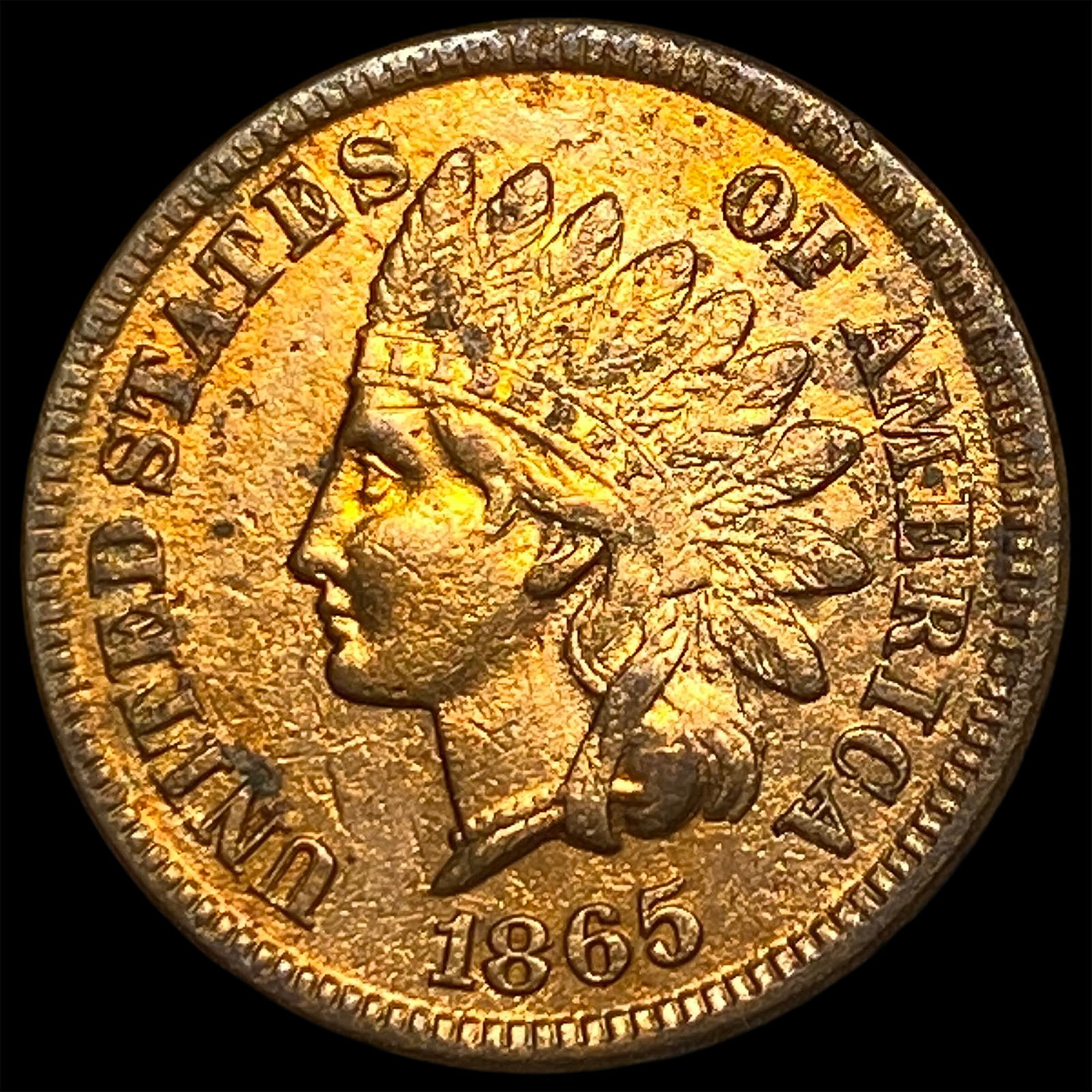 1865 Indian Head Cent CLOSELY UNCIRCULATED (1 of 2)