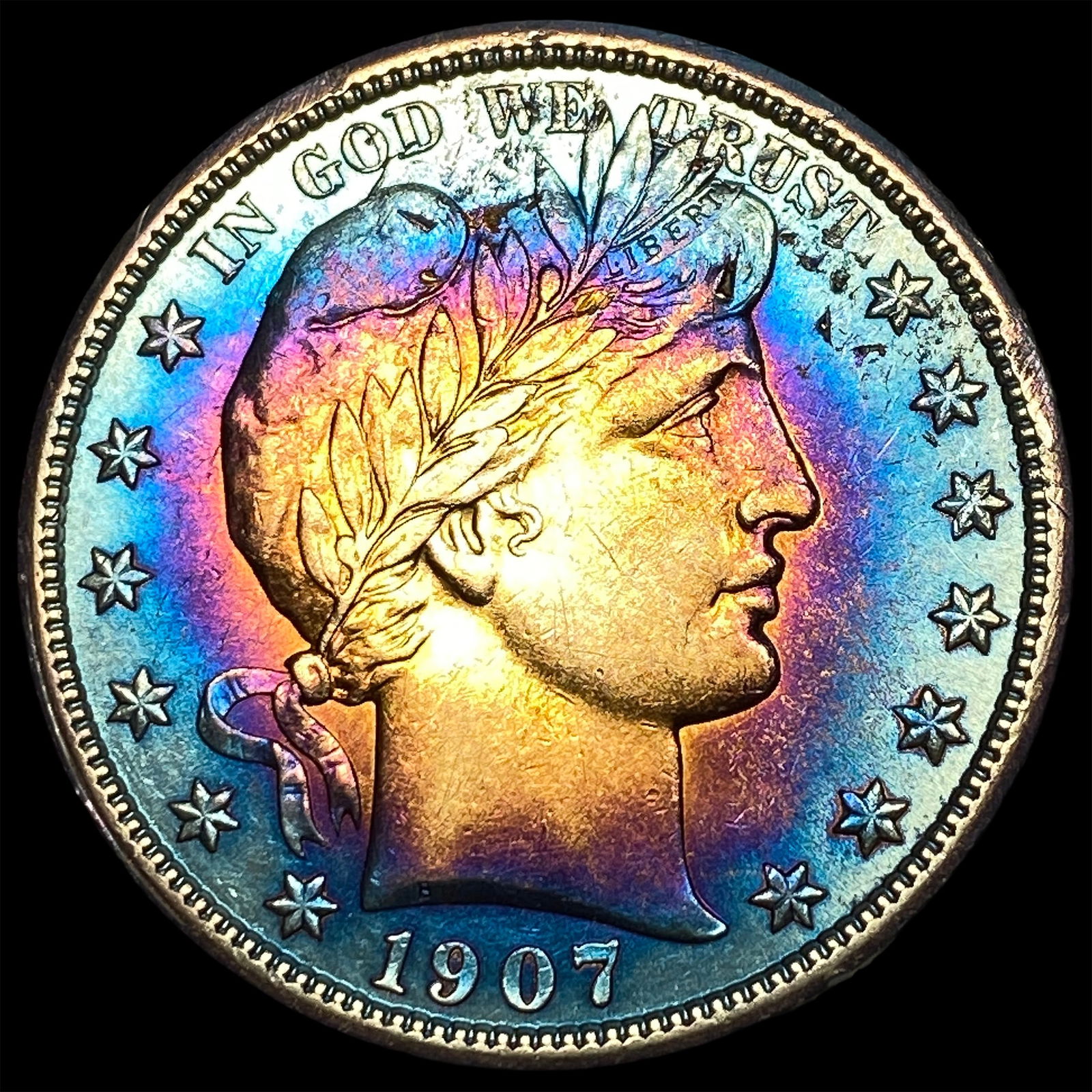 1907 Barber Half Dollar CLOSELY UNCIRCULATED (1 of 2)