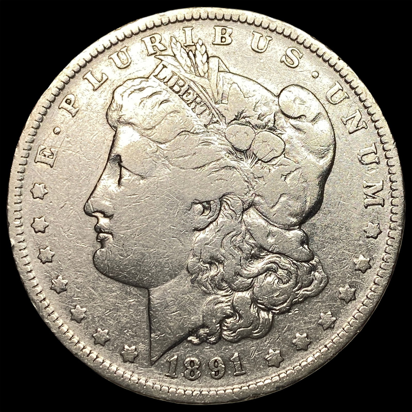 1891-O Silver Morgan Dollar LIGHTLY CIRCULATED (1 of 2)