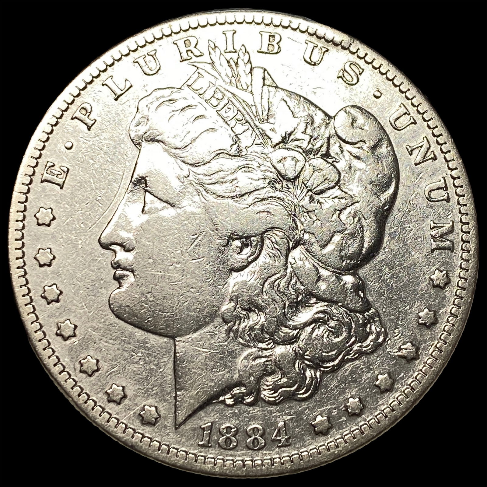 1884-S Silver Morgan Dollar LIGHTLY CIRCULATED: 1884-S Silver Morgan Dollar LIGHTLY CIRCULATED