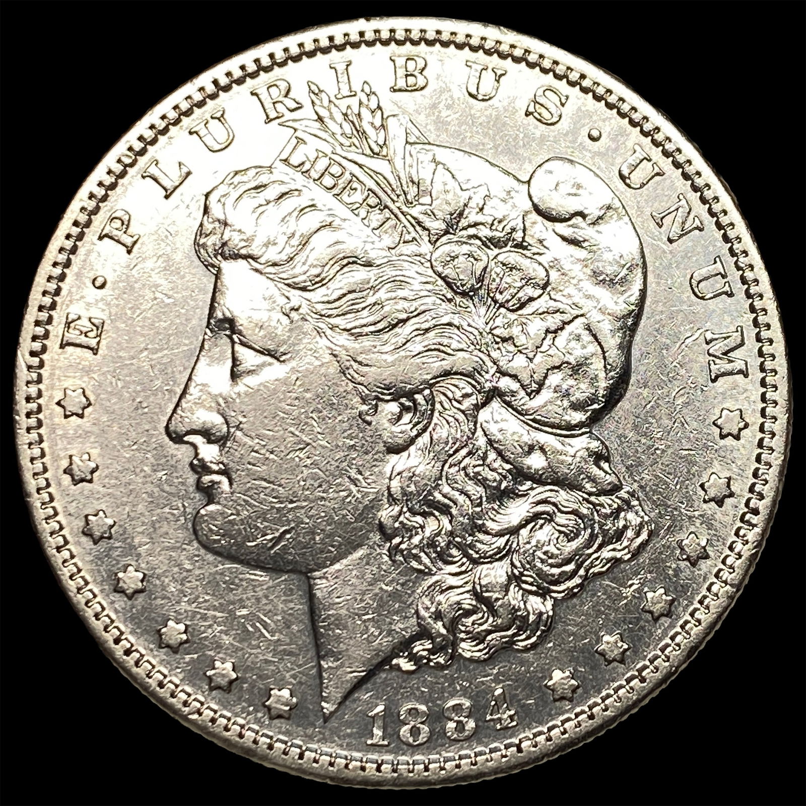 1884-S Silver Morgan Dollar CLOSELY UNCIRCULATED: 1884-S Silver Morgan Dollar CLOSELY UNCIRCULATED