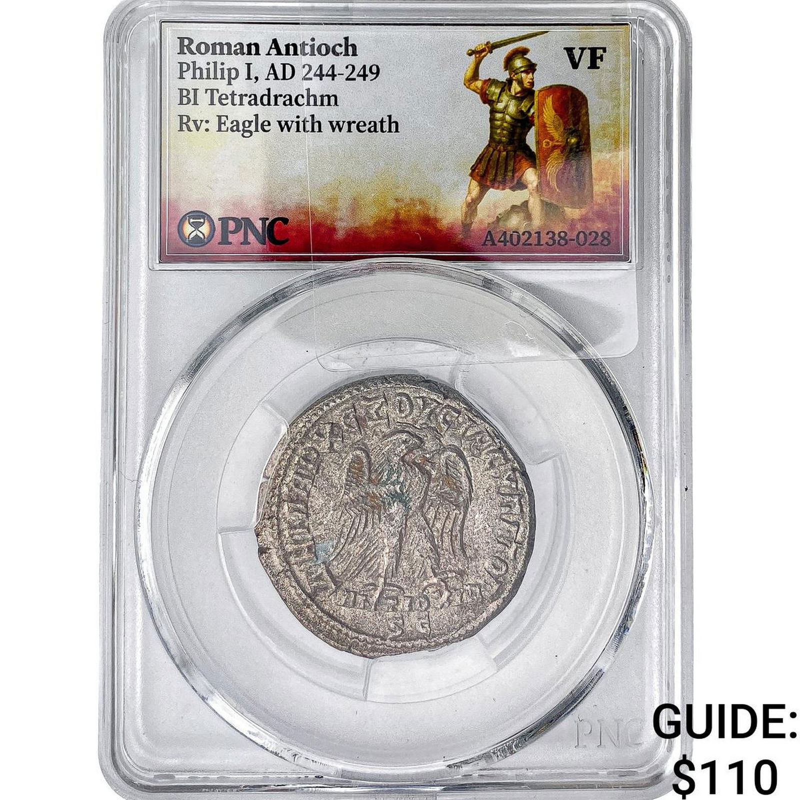 Roman Antioch Philip I 244-249 AD Bi-Tetradrachm PNC VF: Roman Antioch Philip I 244-249 AD Bi-Tetradrachm PNC VF
