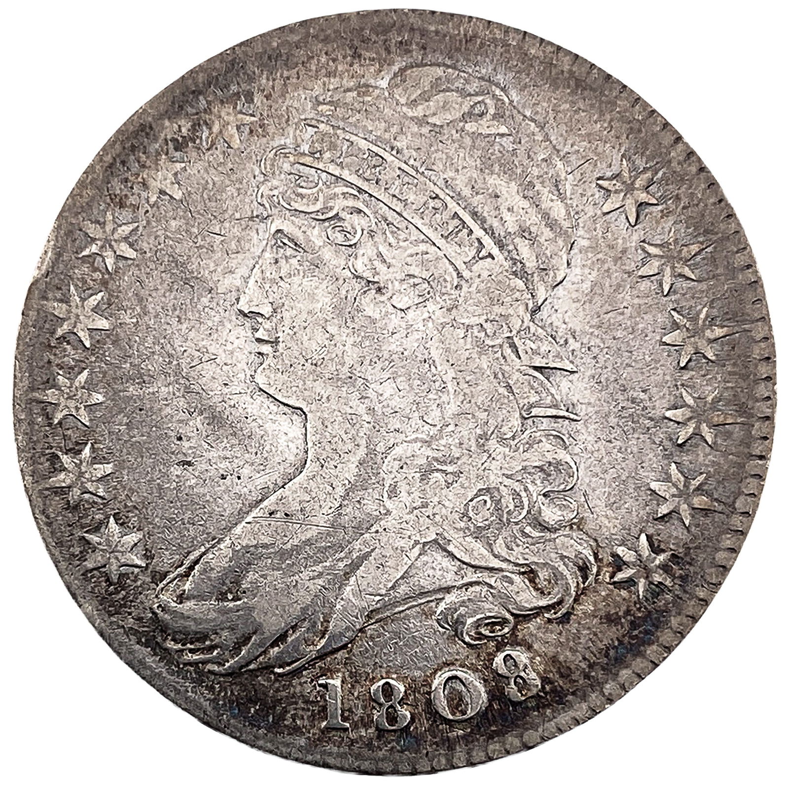 1808 Capped Bust Half Dollar: 1808 Capped Bust Half Dollar