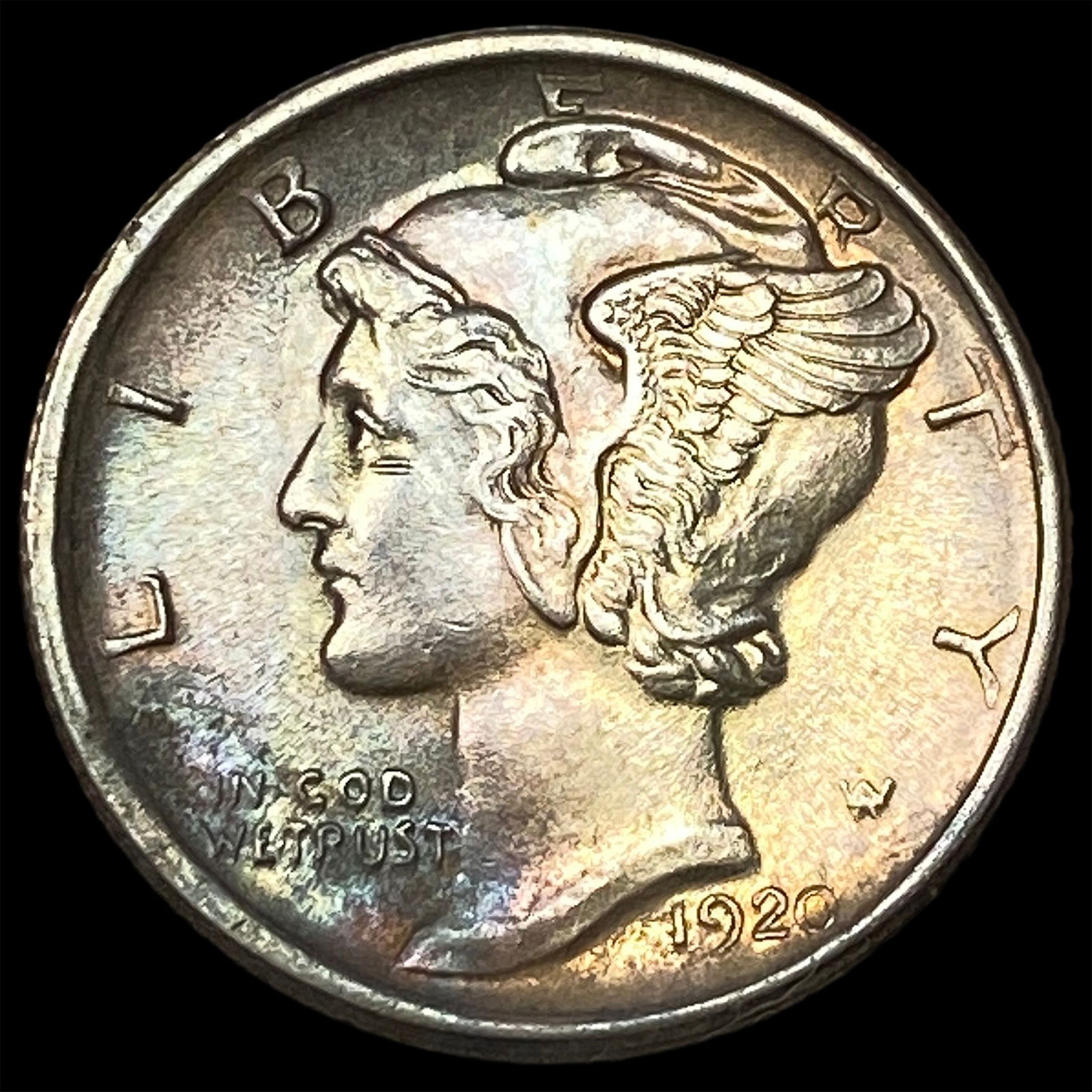 1920-S Silver Mercury Dime CHOICE BU: 1920-S Silver Mercury Dime CHOICE BU