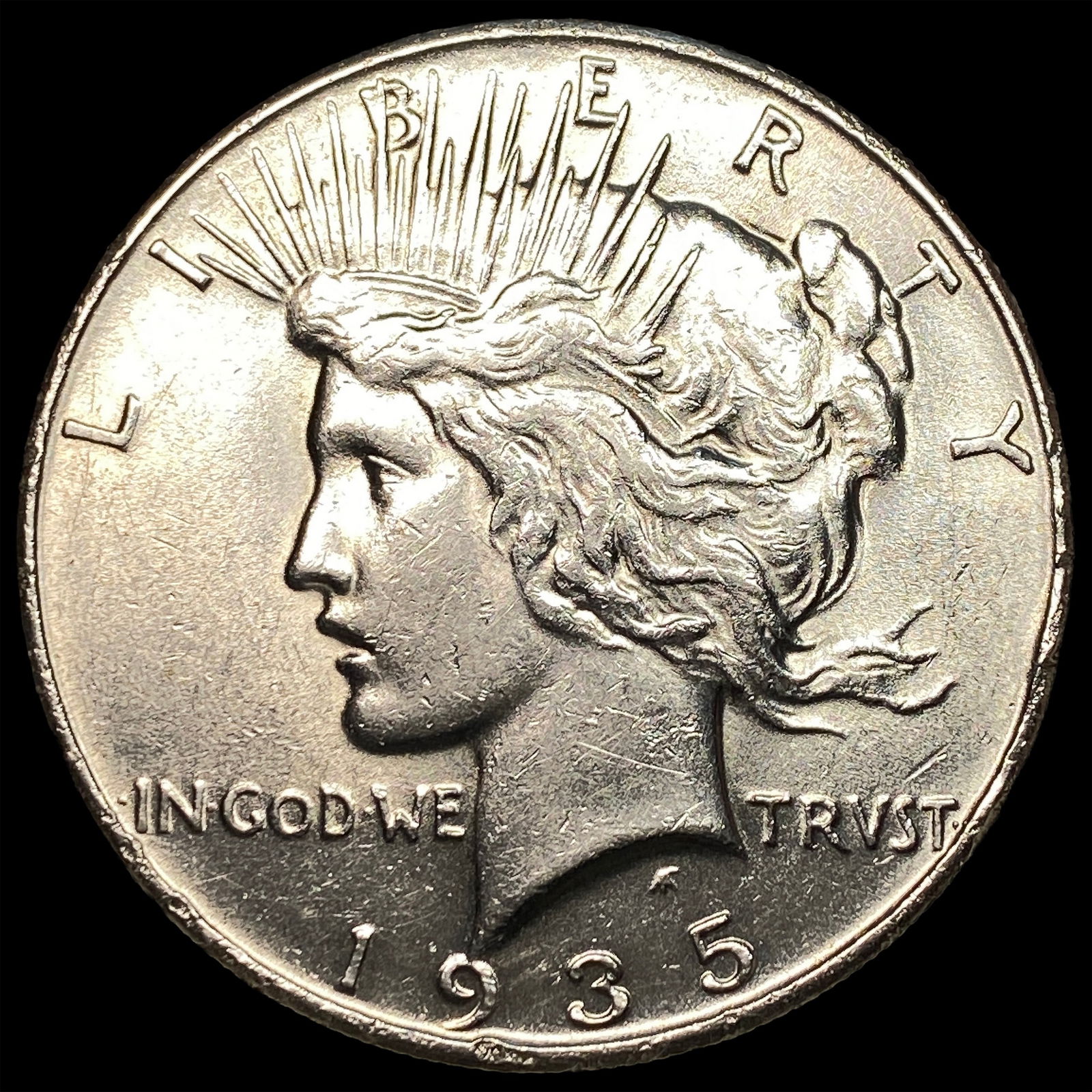 1935 Silver Peace Dollar CLOSELY UNCIRCULATED: 1935 Silver Peace Dollar CLOSELY UNCIRCULATED