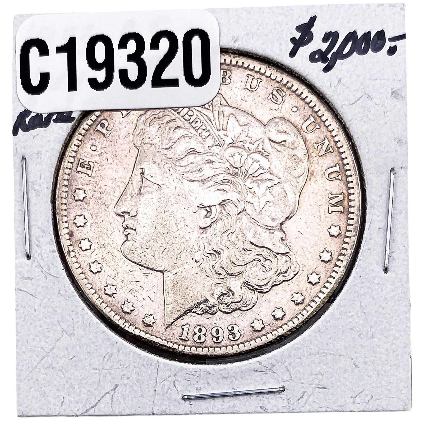 1893-CC Morgan Silver Dollar Very Rare: 1893-CC Morgan Silver Dollar Very Rare