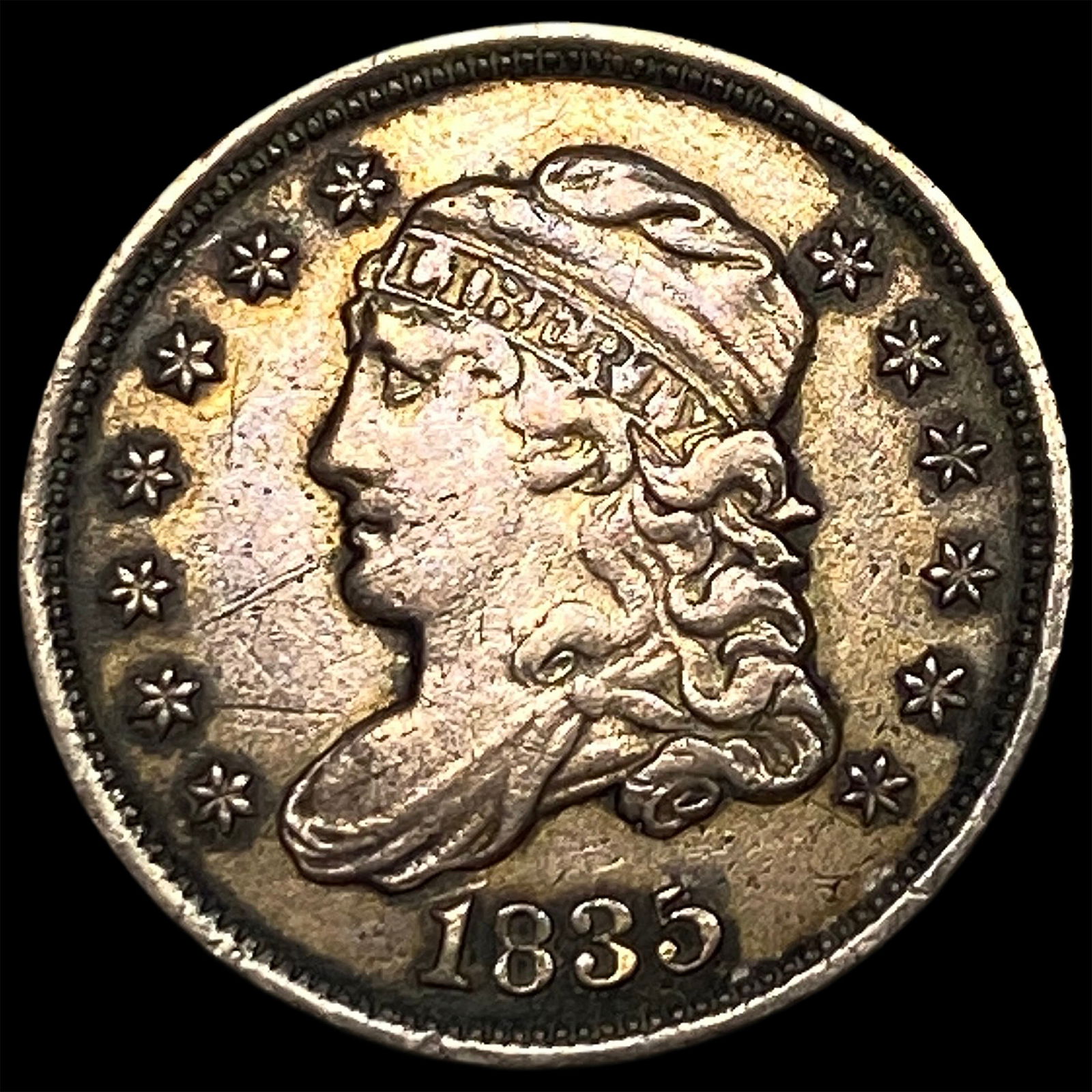 1835 Capped Bust Half Dime CLOSELY UNCIRCULATED (1 of 2)