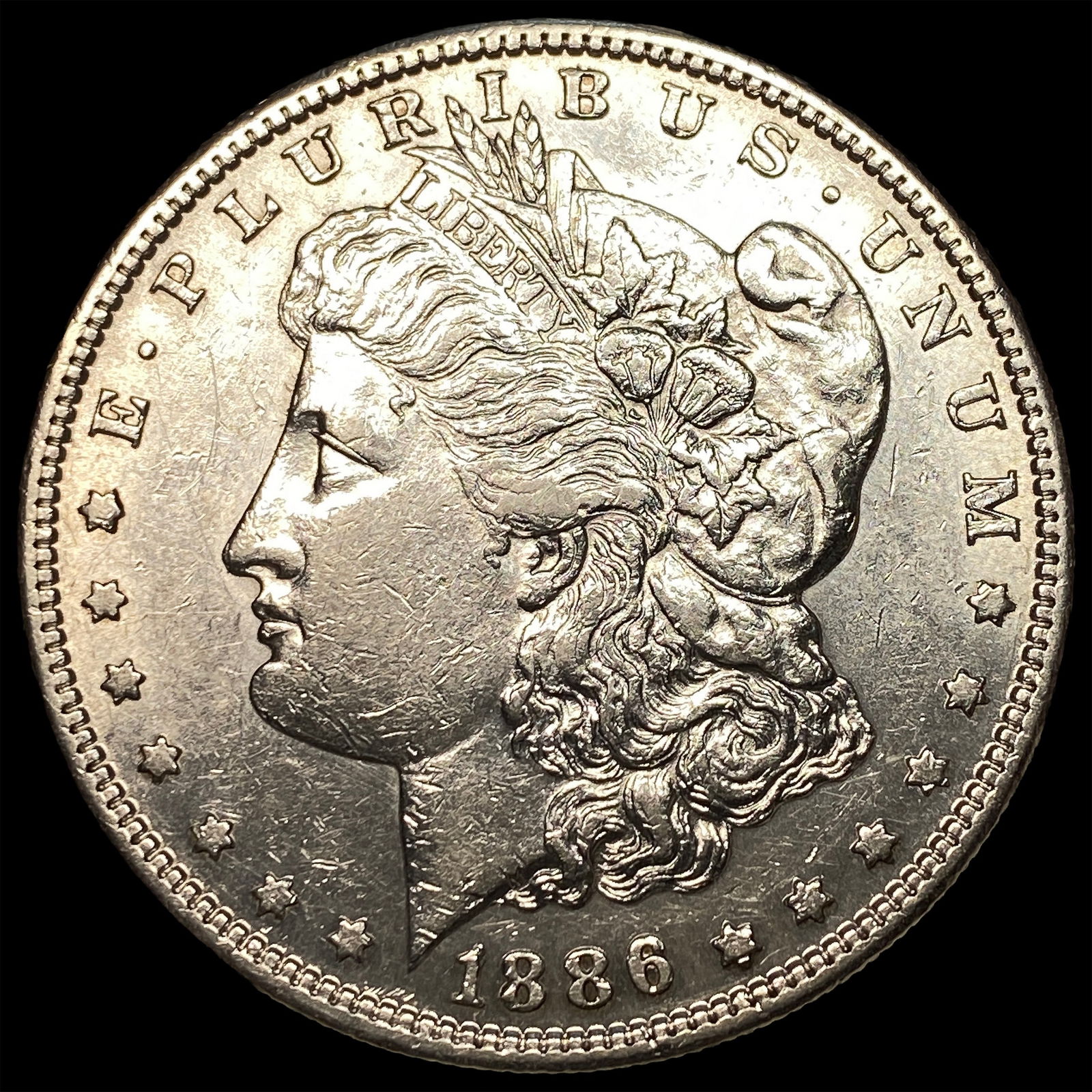 1886-S Silver Morgan Dollar CLOSELY UNCIRCULATED: 1886-S Silver Morgan Dollar CLOSELY UNCIRCULATED