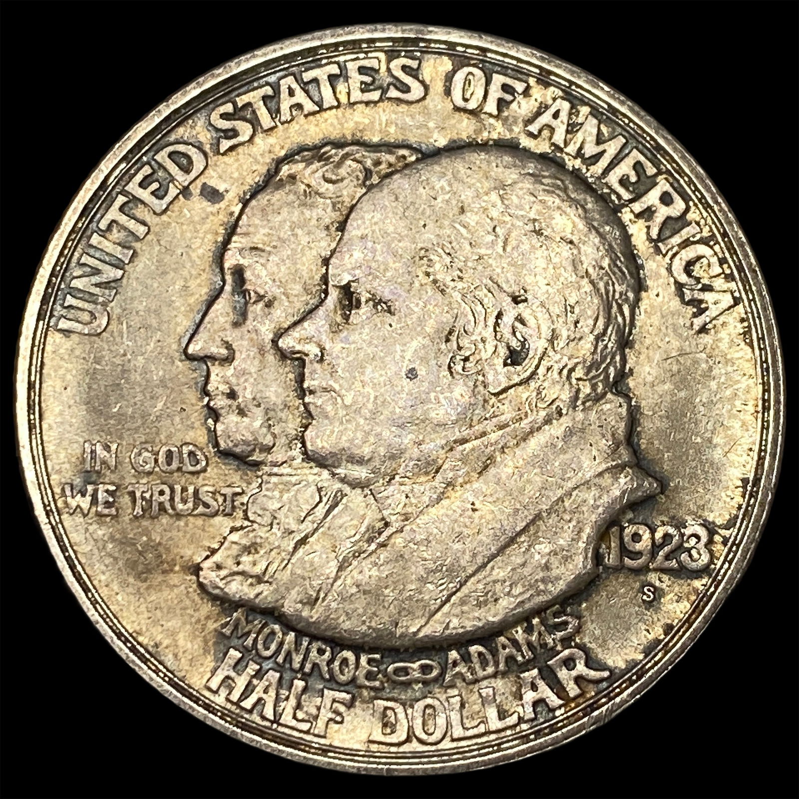1923-S Silver Half Dollar Monroe Doctrine Centennial CHOICE BU: 1923-S Silver Half Dollar Monroe Doctrine Centennial CHOICE BU