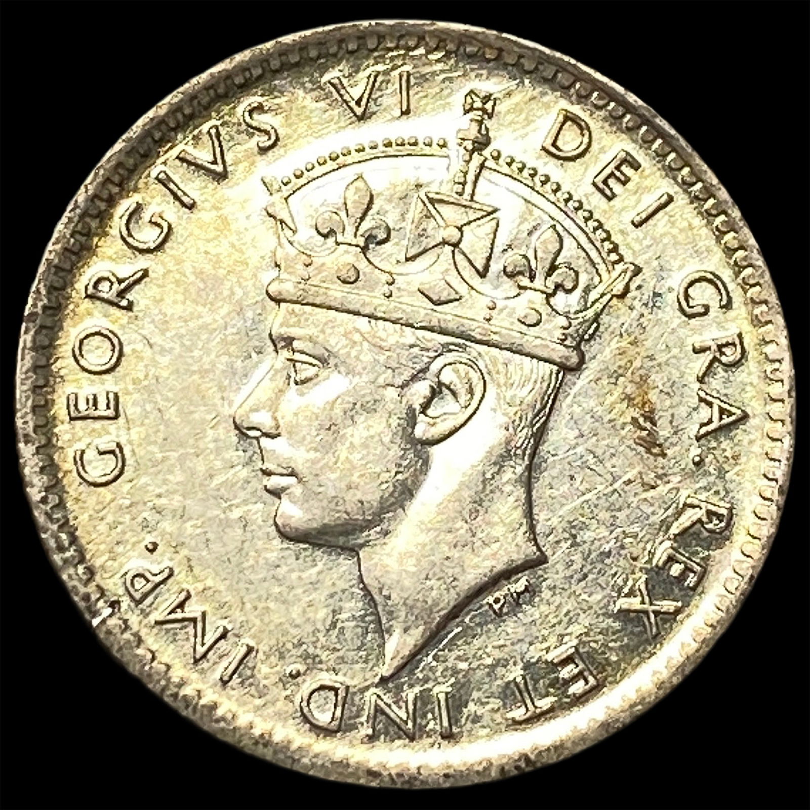 1945 Newfoundland Silver 5 Cents UNCIRCULATED: 1945 Newfoundland Silver 5 Cents UNCIRCULATED