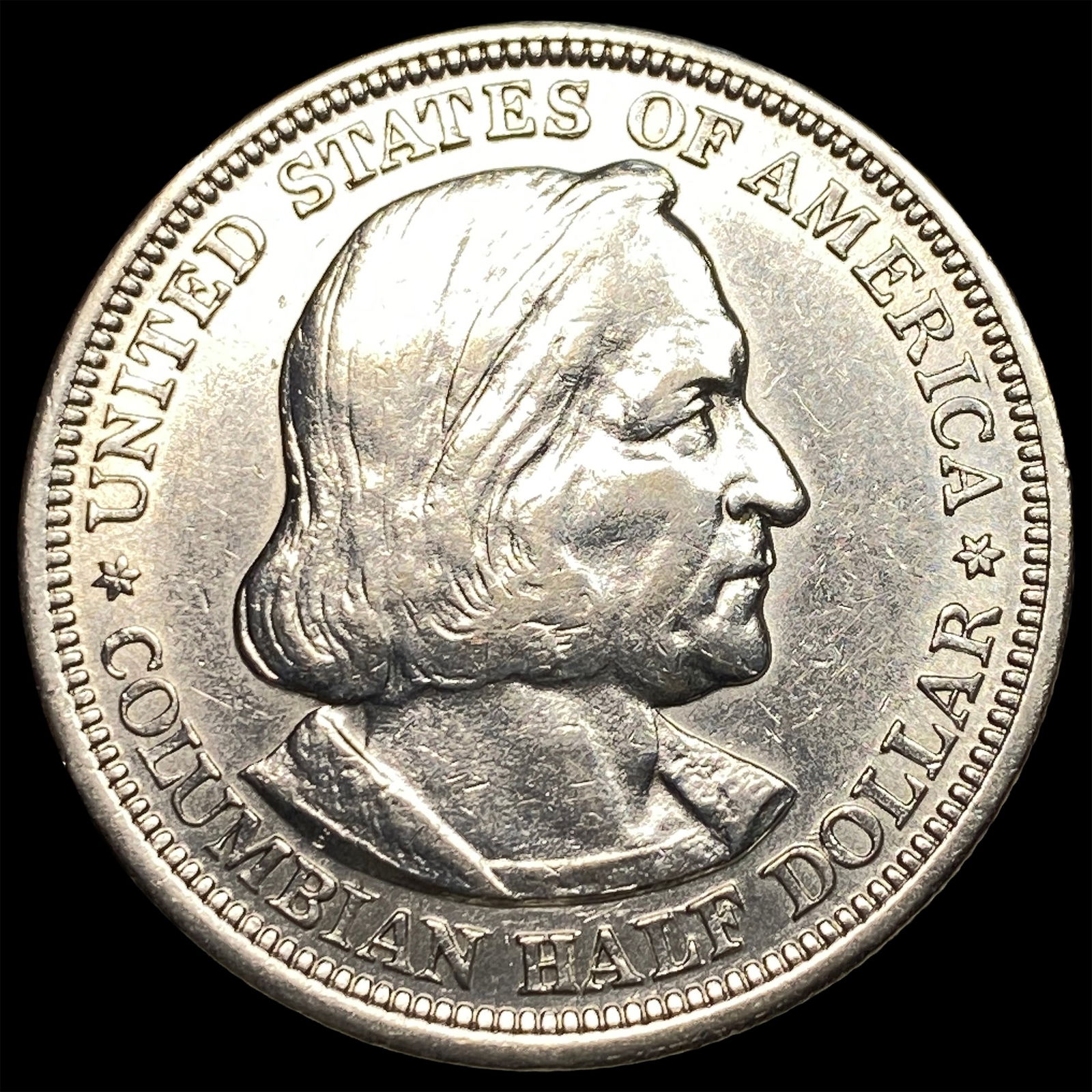 1893 Silver Columbian Half Dollar NEARLY UNCIRCULATED: 1893 Silver Columbian Half Dollar NEARLY UNCIRCULATED