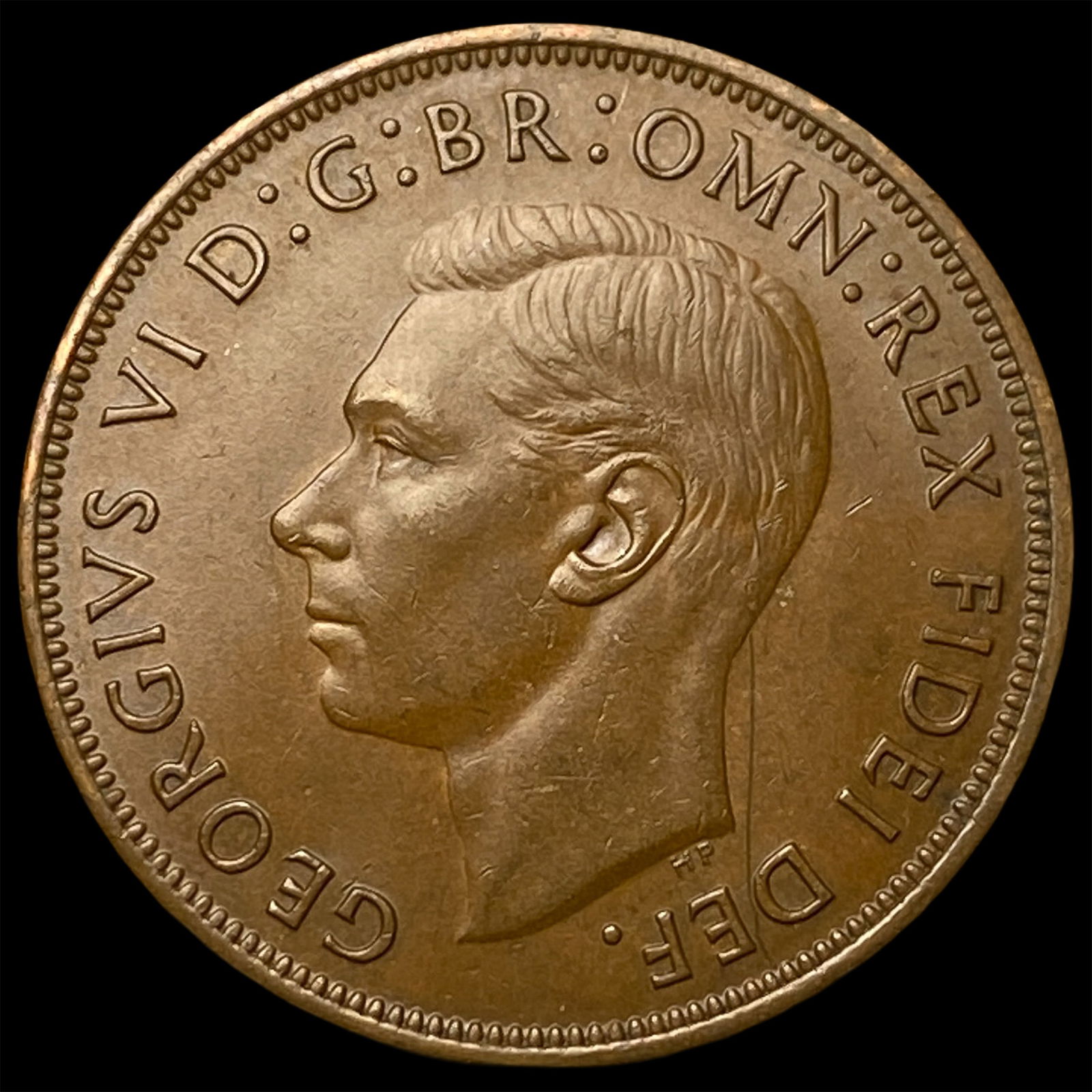 1950 Great Britain One Penny - George VI NEARLY UNCIRCULATED: 1950 Great Britain One Penny - George VI NEARLY UNCIRCULATED