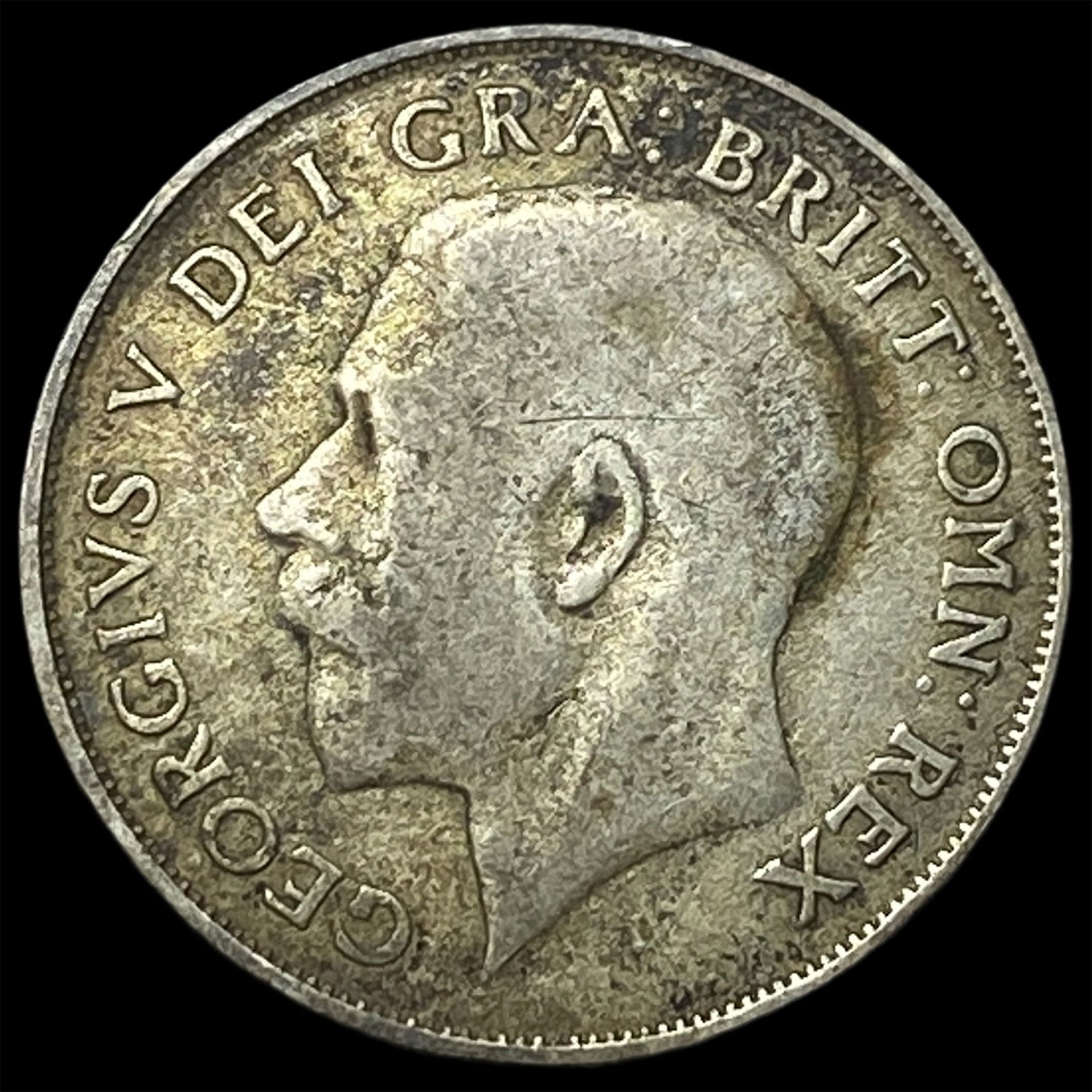 1922 Great Britain Silver Shilling - George V NEARLY UNCIRCULATED: 1922 Great Britain Silver Shilling - George V NEARLY UNCIRCULATED