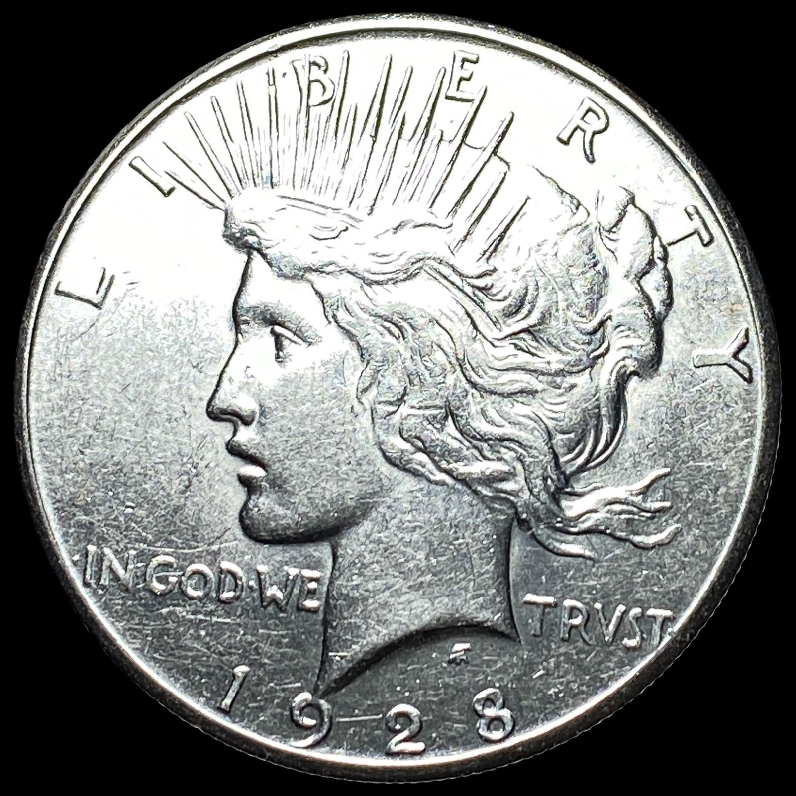1928-S Silver Peace Dollar CLOSELY UNCIRCULATED: 1928-S Silver Peace Dollar CLOSELY UNCIRCULATED
