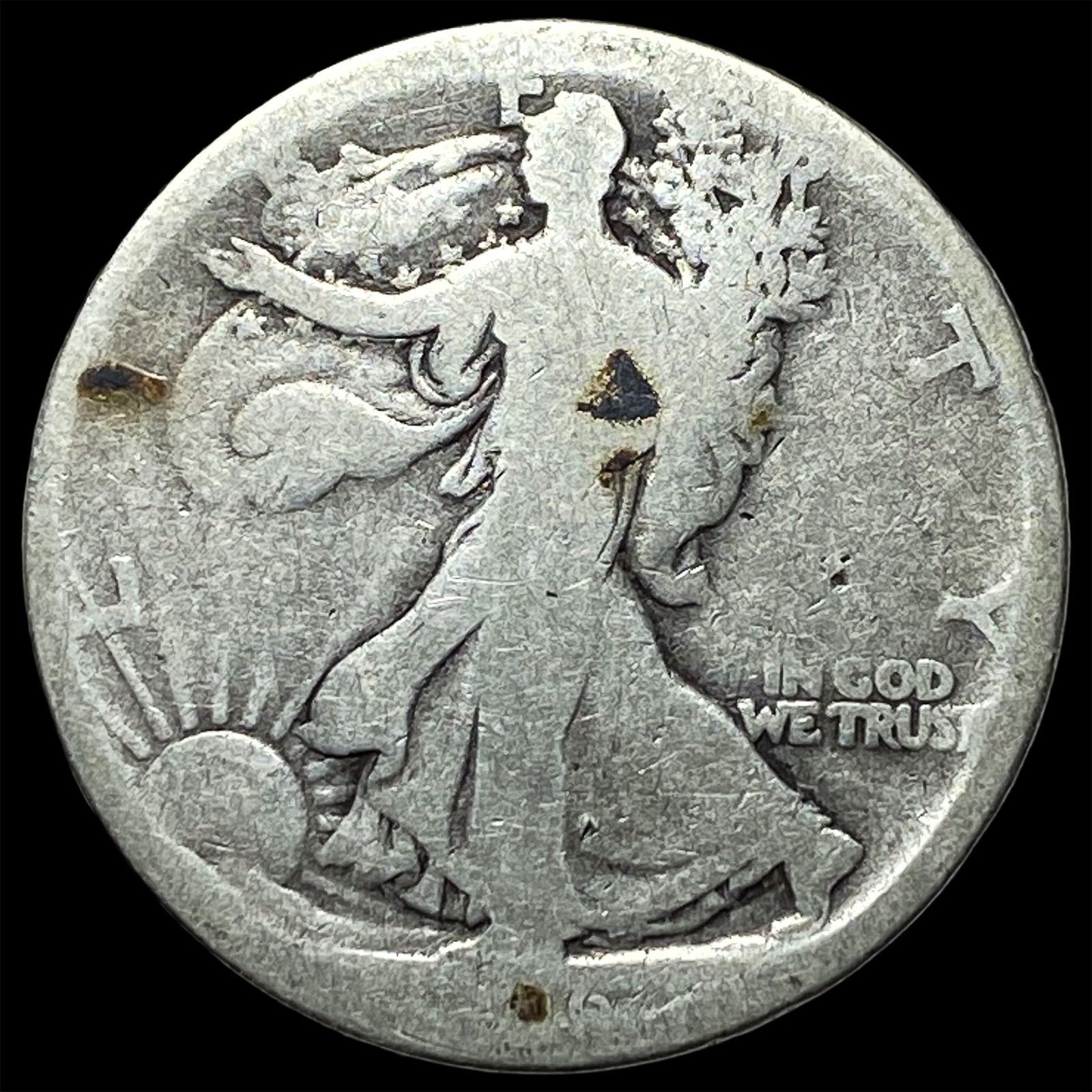 1916 Walking Liberty Half Dollar NICELY CIRCULATED: 1916 Walking Liberty Half Dollar NICELY CIRCULATED