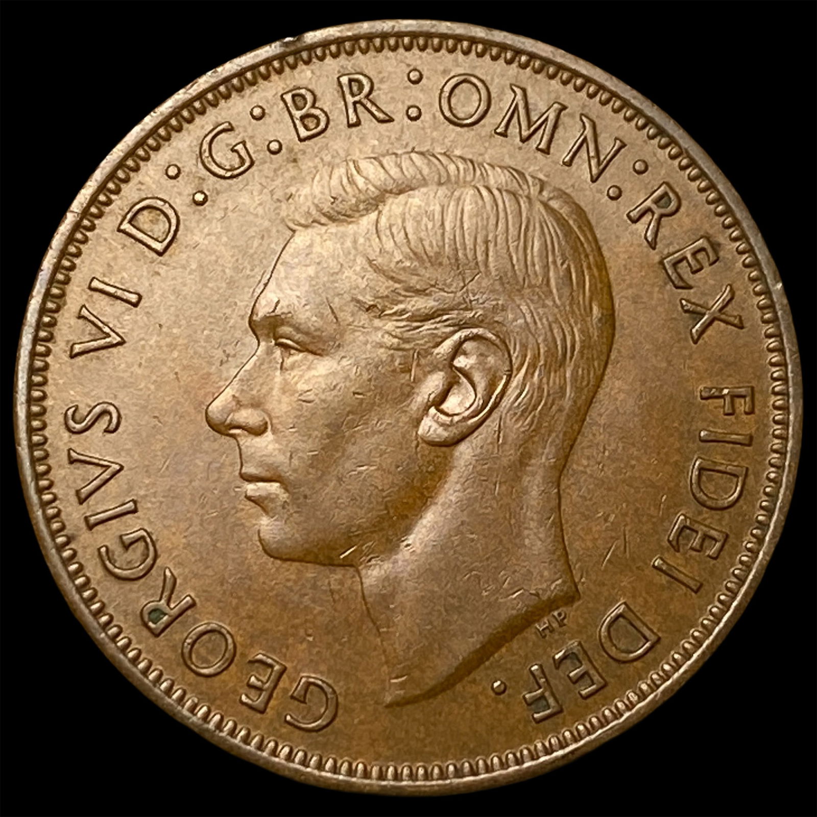 1951 Great Britain One Penny - George VI NEARLY UNCIRCULATED: 1951 Great Britain One Penny - George VI NEARLY UNCIRCULATED