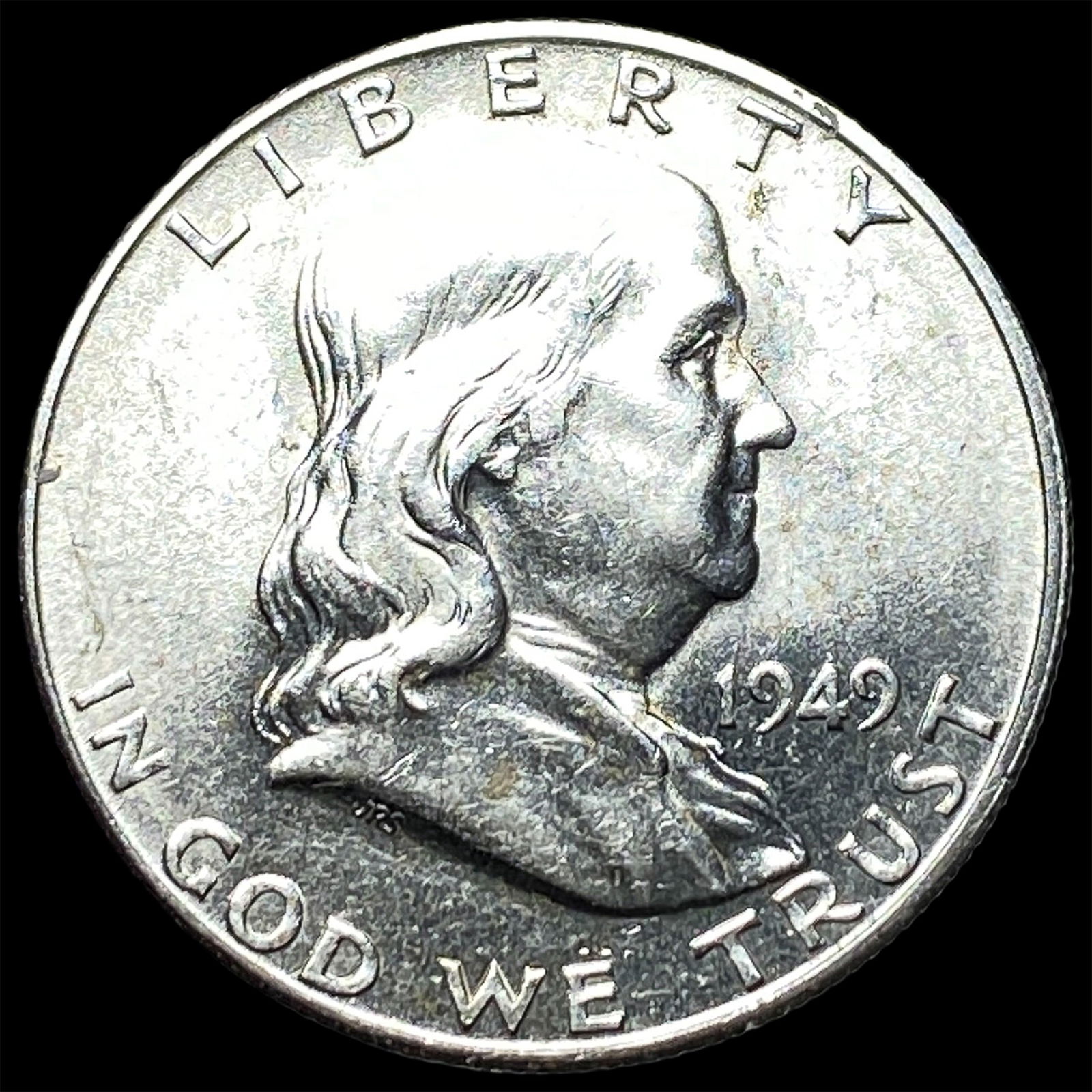1949-S Franklin Silver Half Dollar CHOICE BU: 1949-S Franklin Silver Half Dollar CHOICE BU