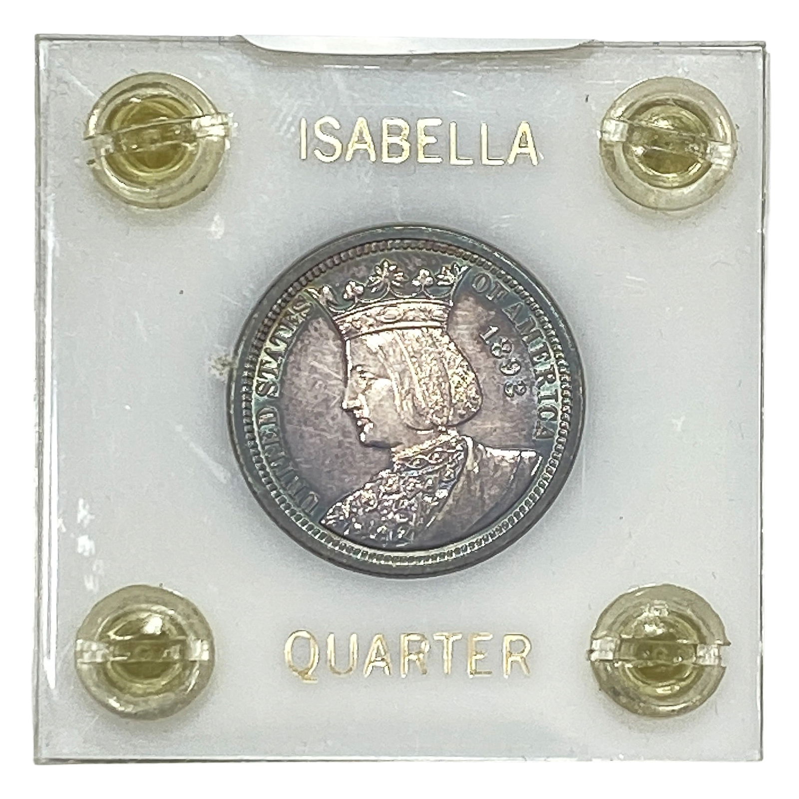 1893 Isabella Silver Quarter: 1893 Isabella Silver Quarter