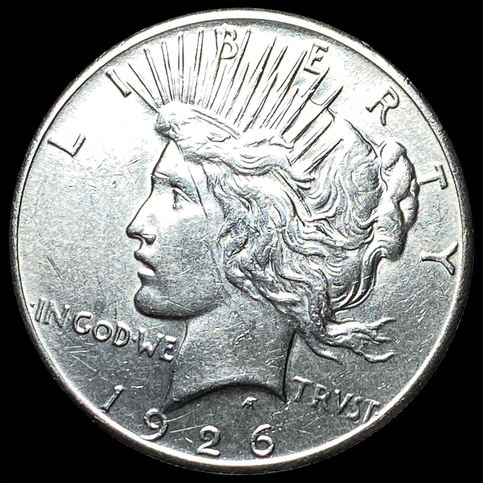 1926 Peace Silver Dollar CHOICE AU: 1926 Peace Silver Dollar CHOICE AU