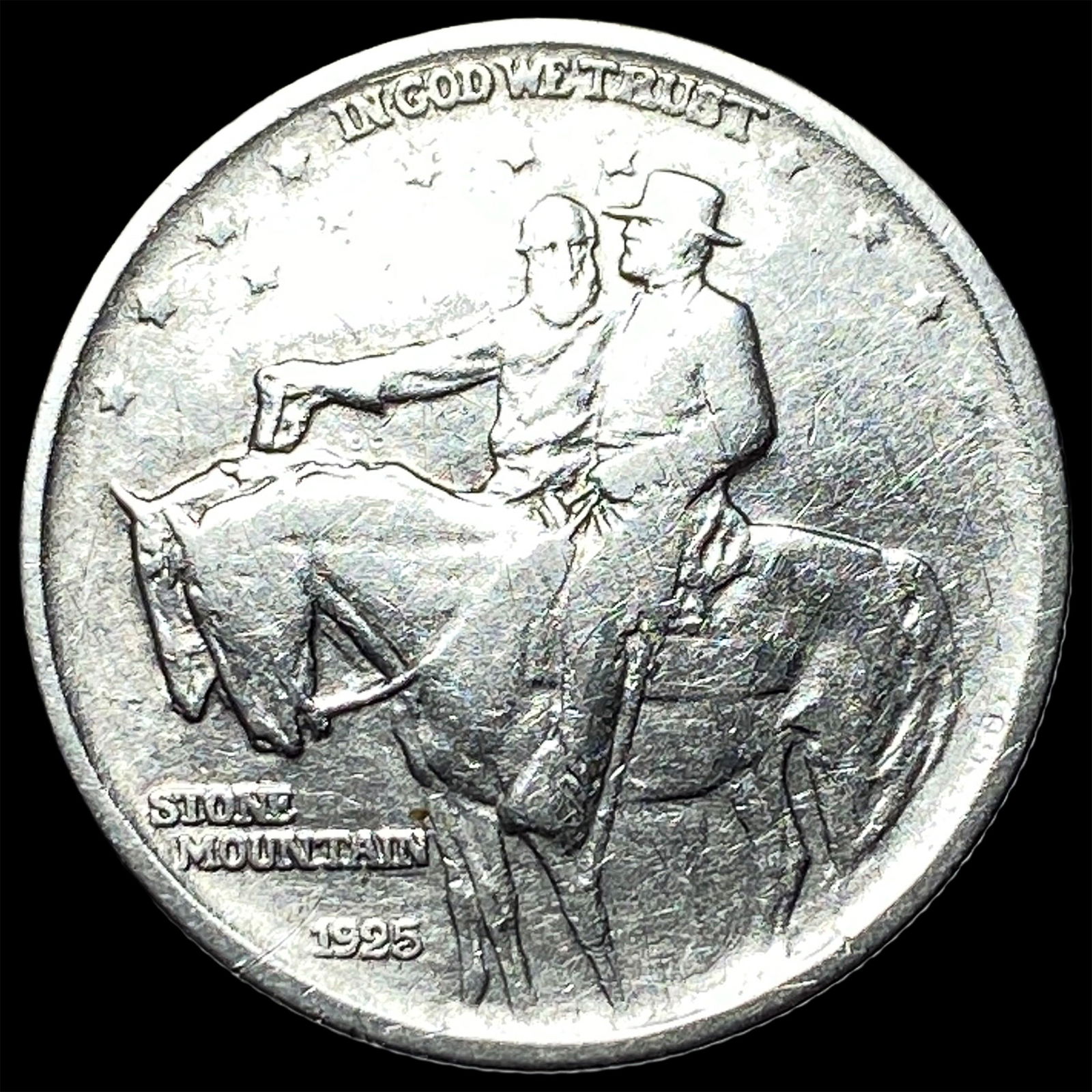 1925 Stone Mountain Silver Half Dollar NICELY CIRCULATED: 1925 Stone Mountain Silver Half Dollar NICELY CIRCULATED