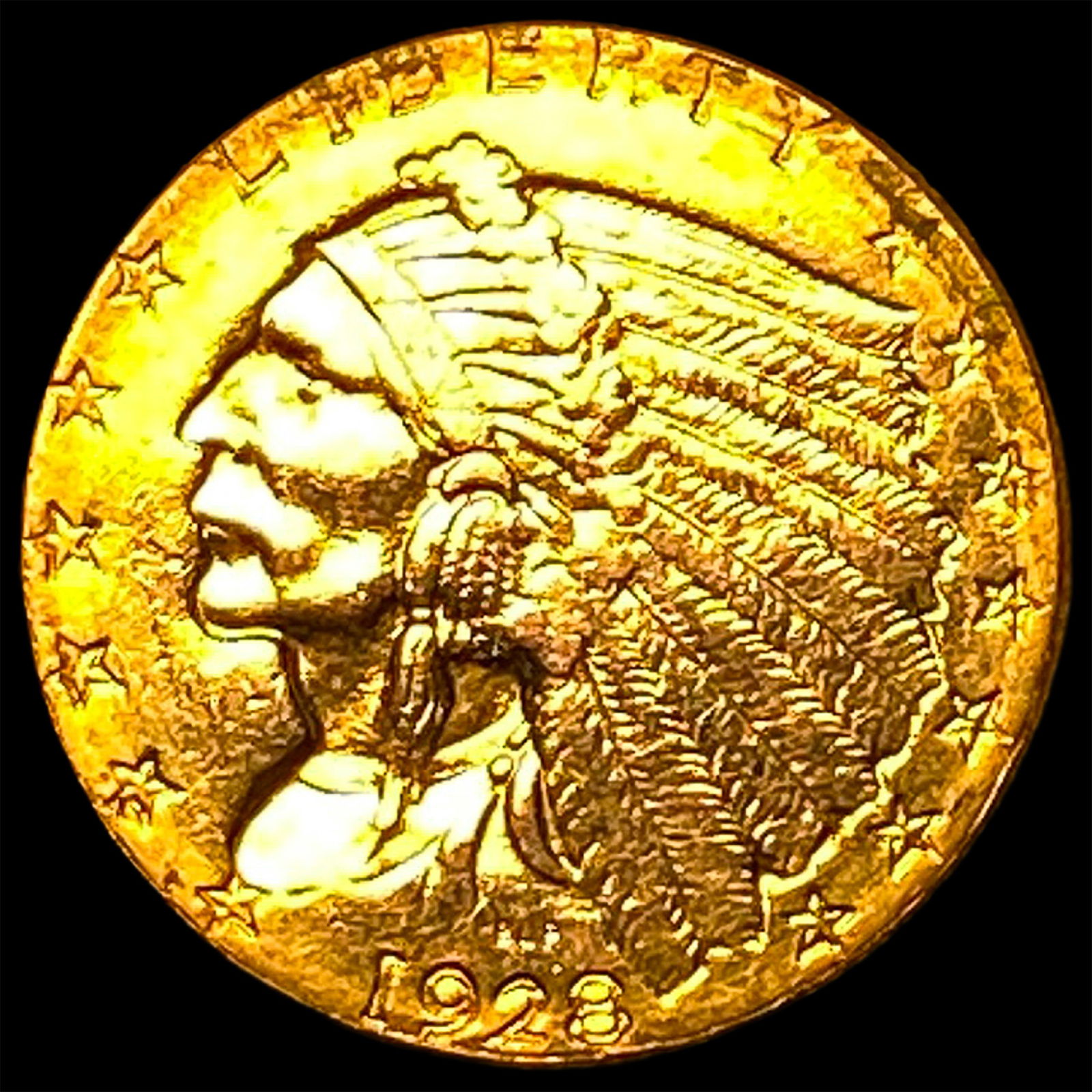 1928 Indian Head $2.5 Gold Quarter Eagle HIGH GRADE: 1928 Indian Head $2.5 Gold Quarter Eagle HIGH GRADE