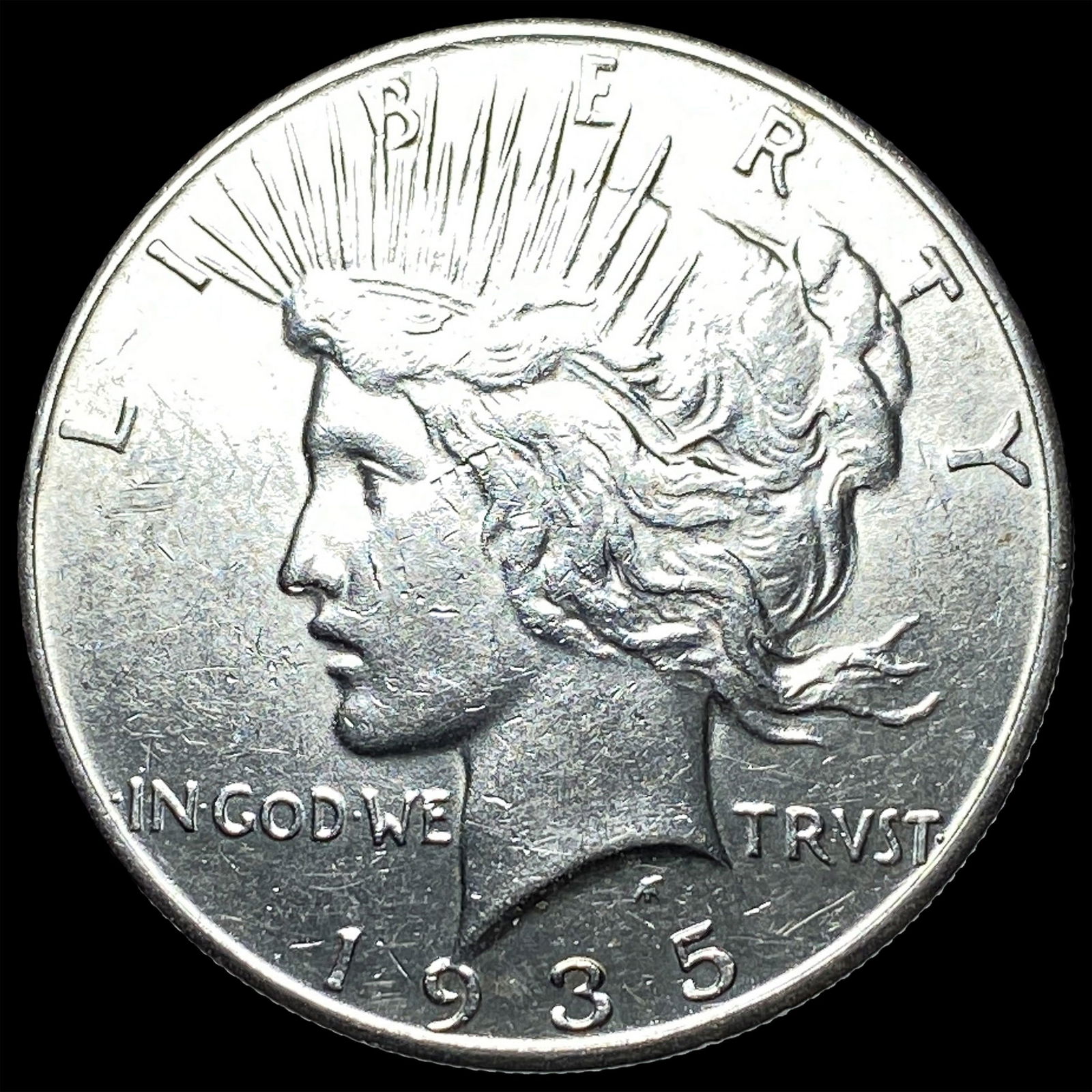 1935 Silver Peace Dollar CLOSELY UNCIRCULATED: 1935 Silver Peace Dollar CLOSELY UNCIRCULATED