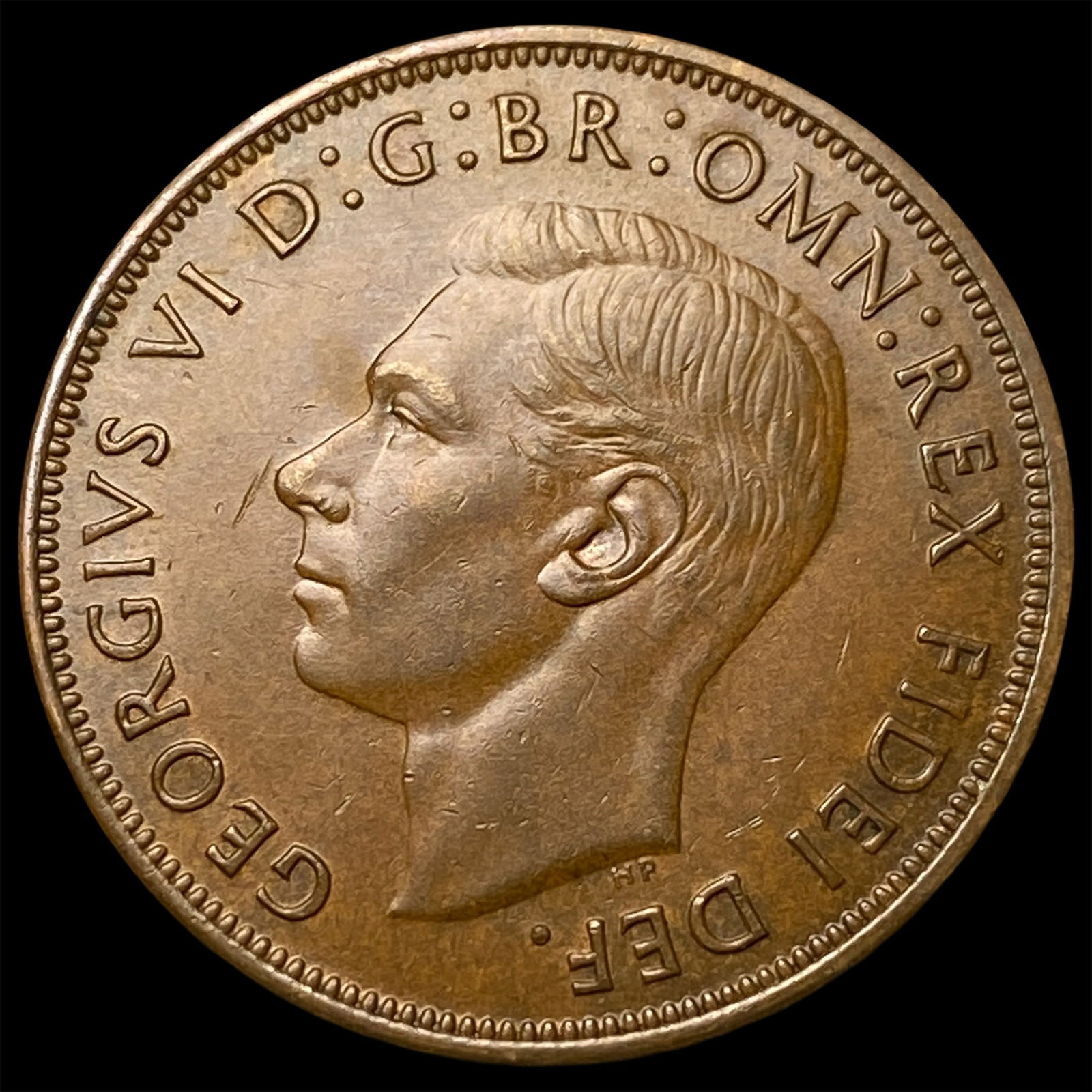 1950 Great Britain One Penny - George VI NEARLY UNCIRCULATED: 1950 Great Britain One Penny - George VI NEARLY UNCIRCULATED