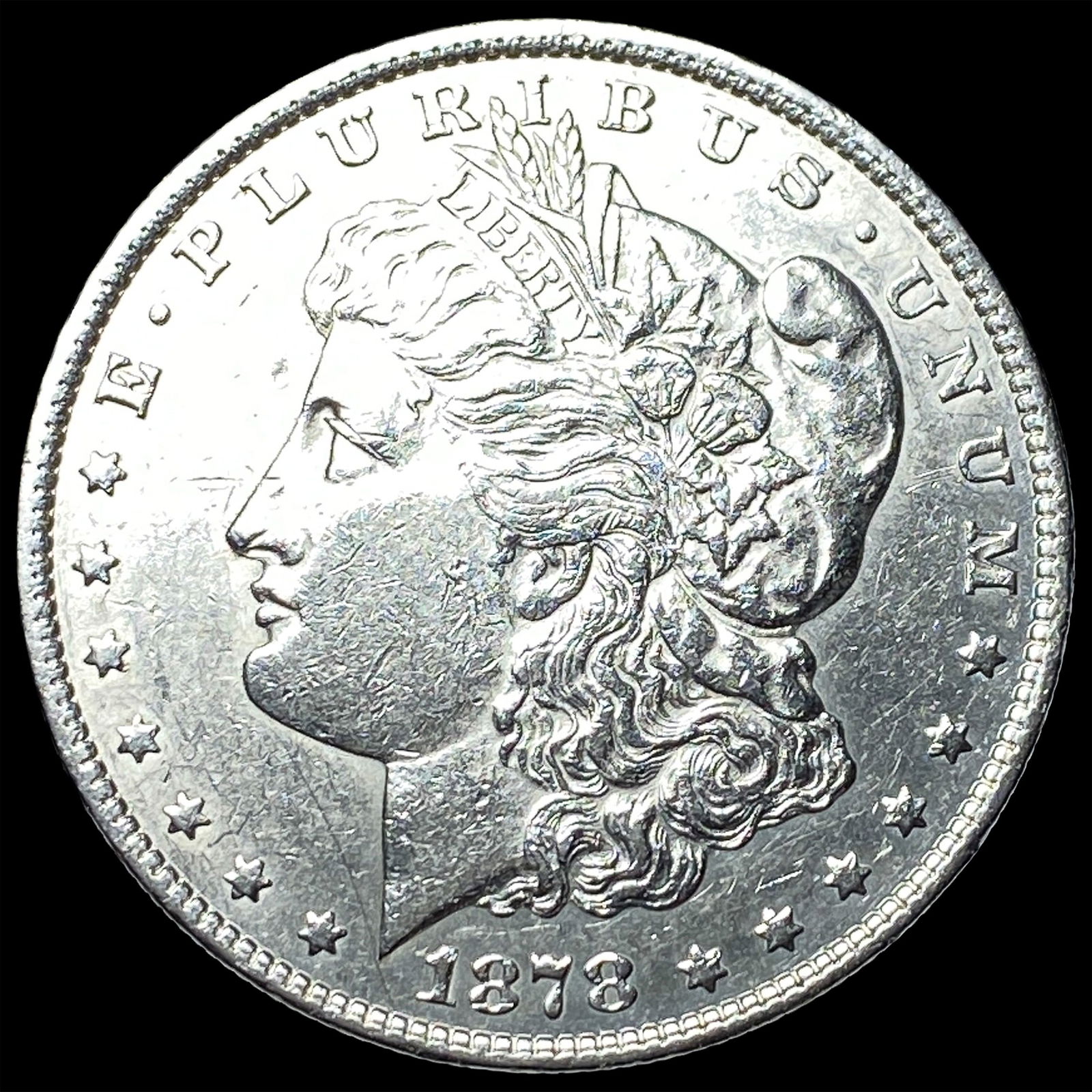 1878 Rev 79 Silver Morgan Dollar CLOSELY UNCIRCULATED: 1878 Rev 79 Silver Morgan Dollar CLOSELY UNCIRCULATED