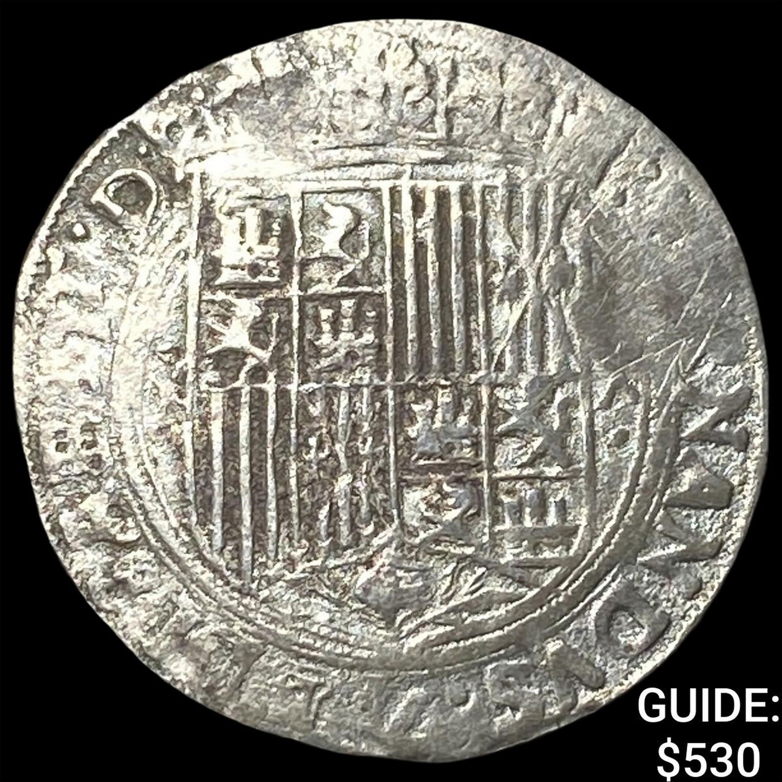 1474-1504 Spain Sevilla Silver Real NEARLY UNCIRCULATED: 1474-1504 Spain Sevilla Silver Real NEARLY UNCIRCULATED