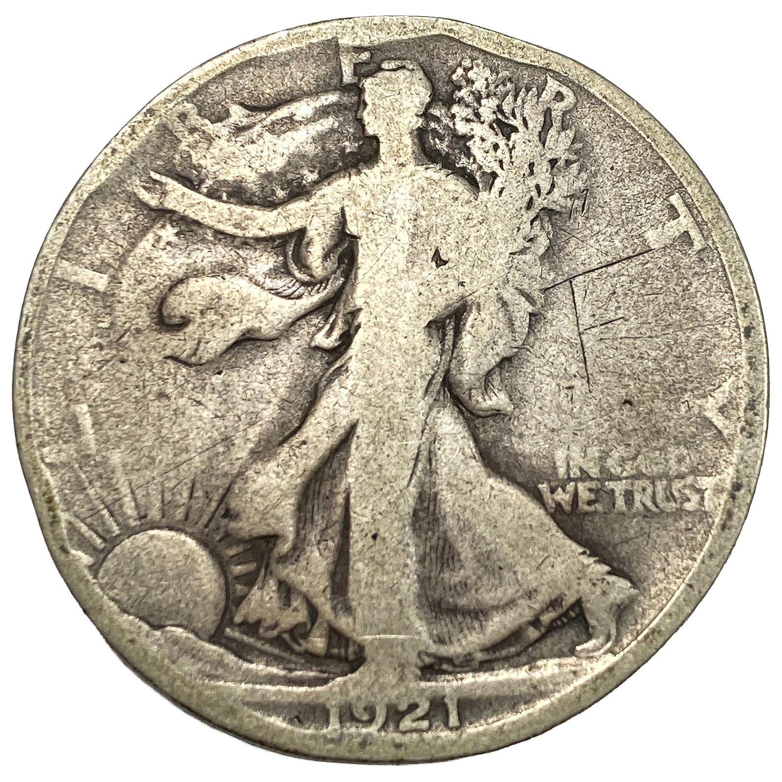 1921-D Walking Liberty Half Dollar: 1921-D Walking Liberty Half Dollar