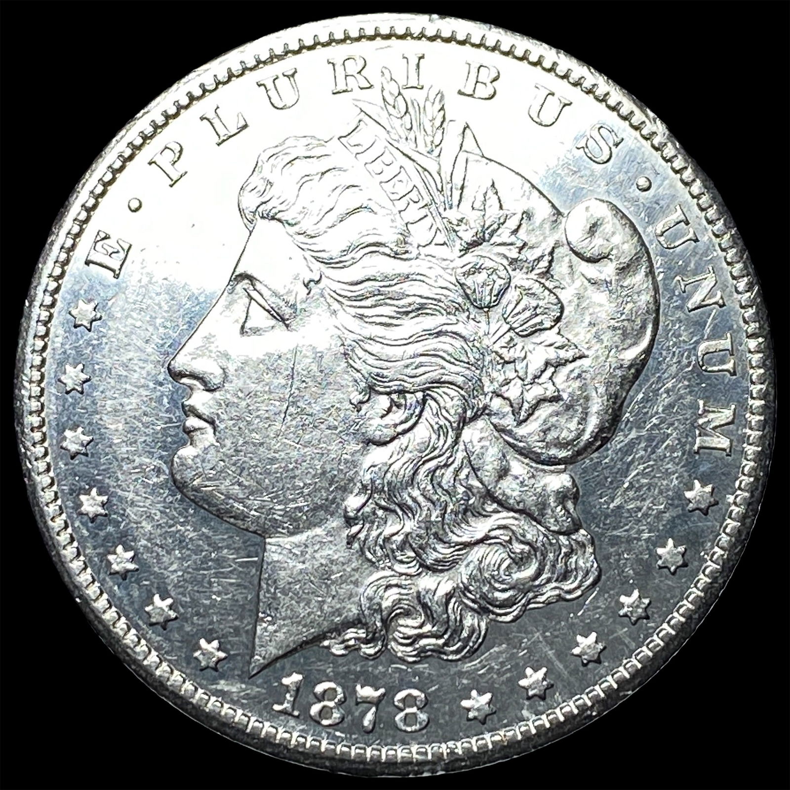 1878-CC Silver Morgan Dollar CLOSELY UNCIRCULATED: 1878-CC Silver Morgan Dollar CLOSELY UNCIRCULATED