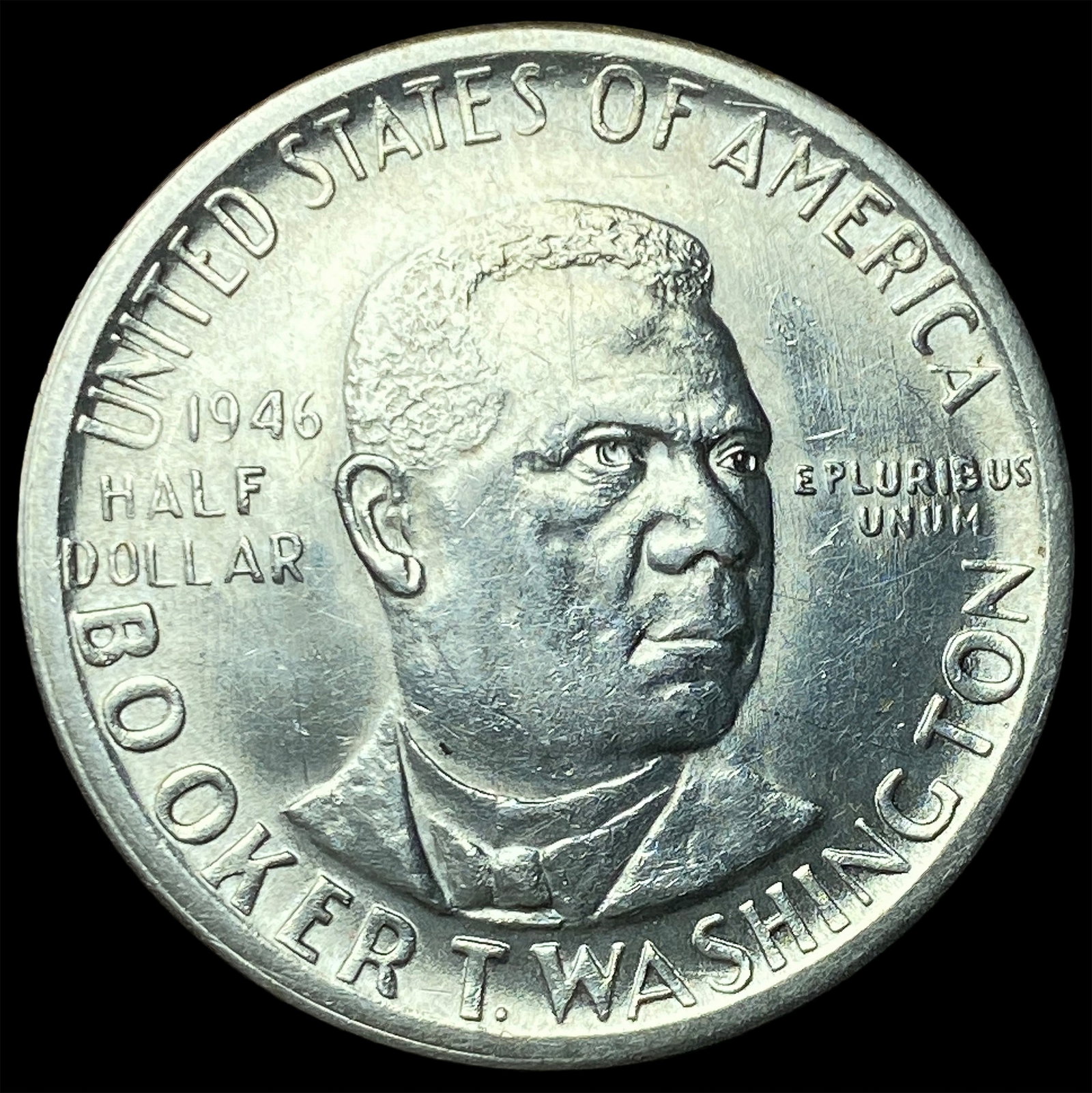 1946-S Silver Booker T. Washington Half Dollar UNCIRCULATED: 1946-S Silver Booker T. Washington Half Dollar UNCIRCULATED