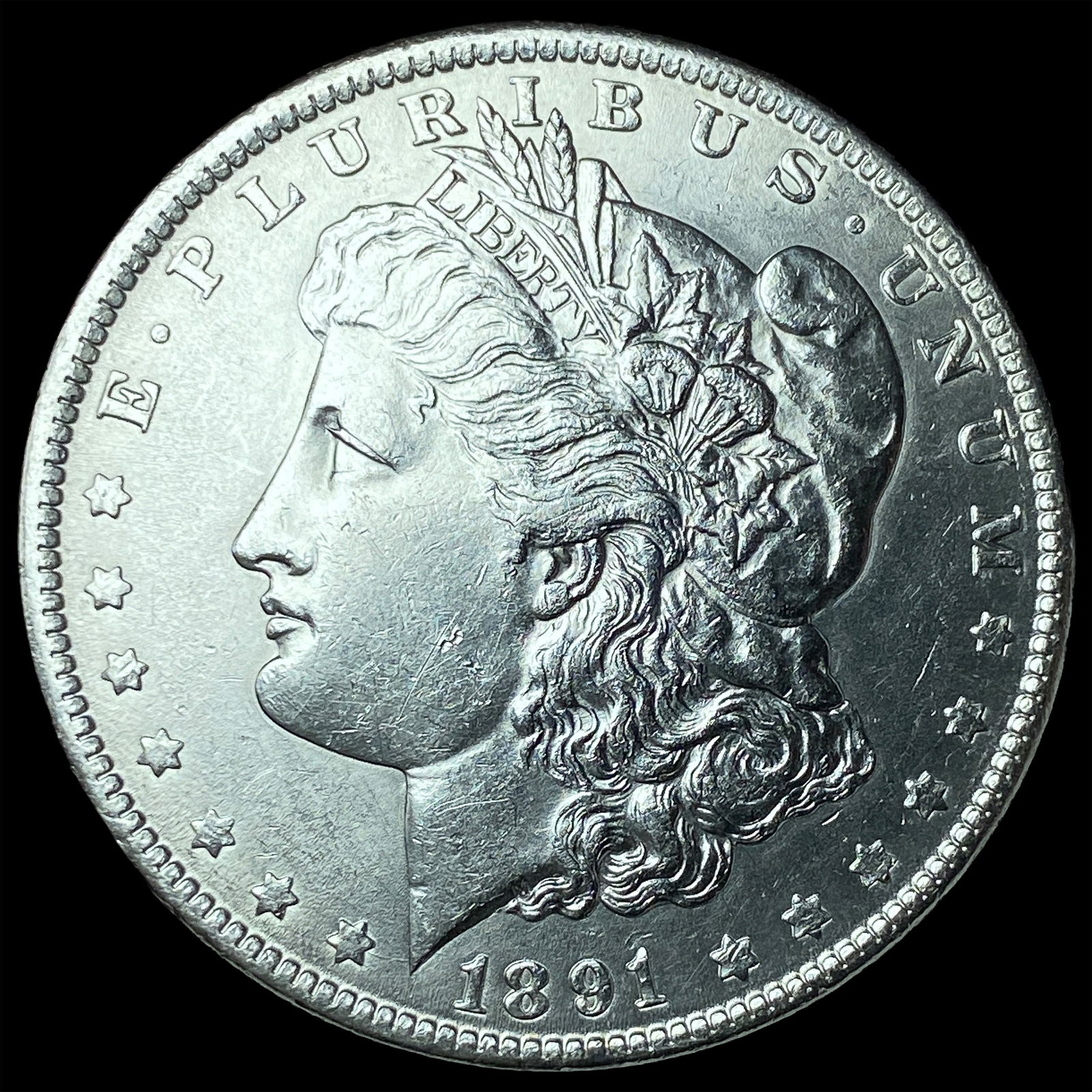 1891 Morgan Silver Dollar UNCIRCULATED: 1891 Morgan Silver Dollar UNCIRCULATED