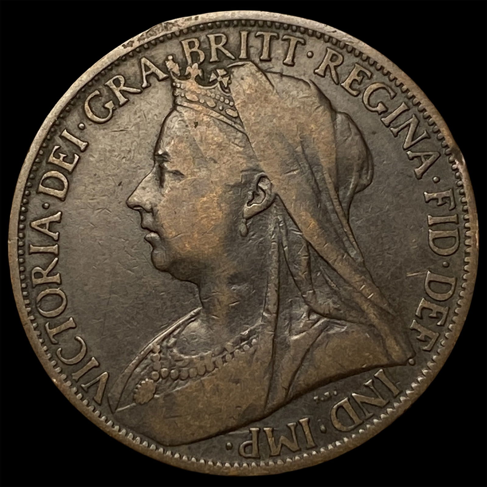 1898 Great Britain One Penny - Victoria NEARLY UNCIRCULATED (1 of 2)