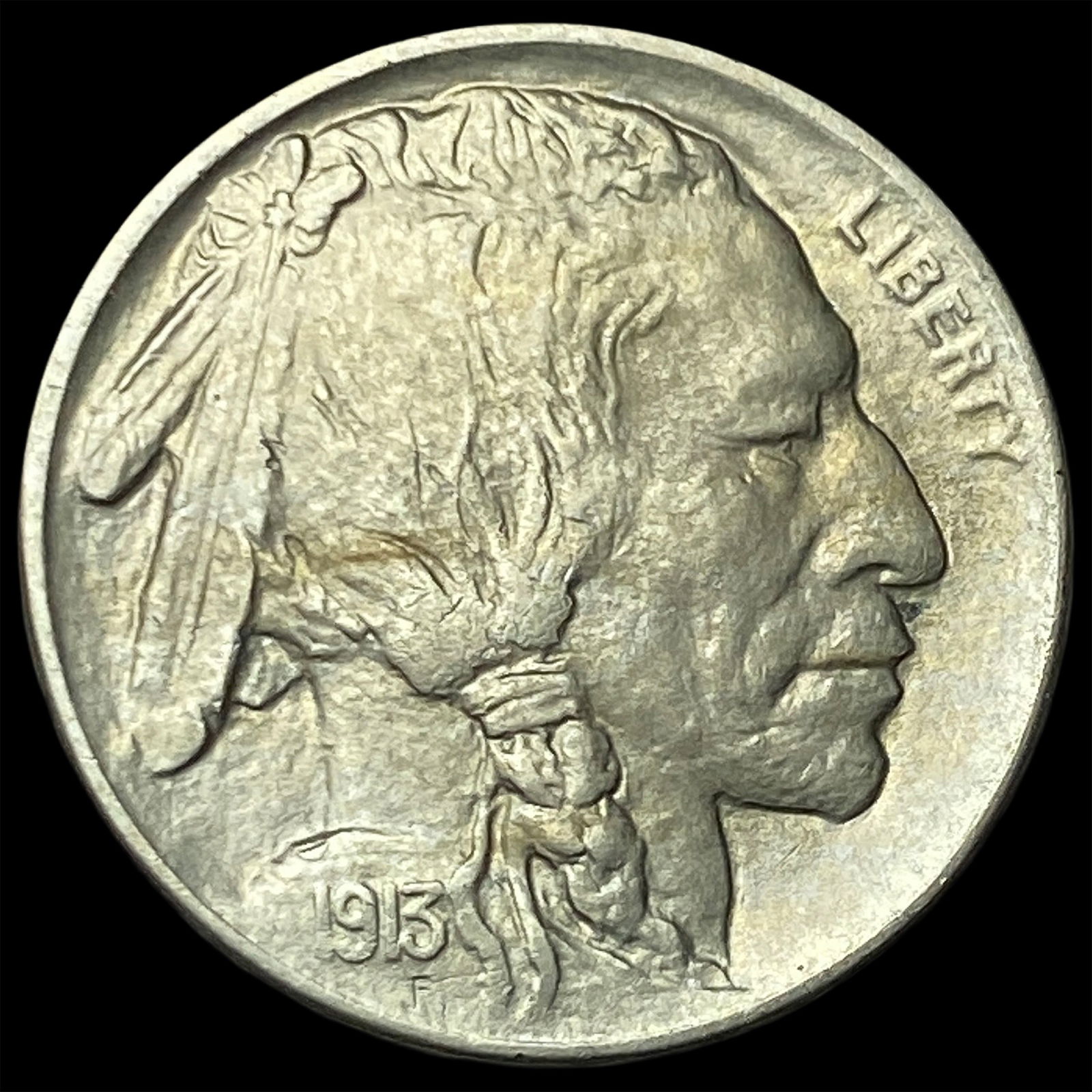 1913-D Type 1 Buffalo Nickel Type 2 CHOICE AU: 1913-D Type 1 Buffalo Nickel Type 2 CHOICE AU