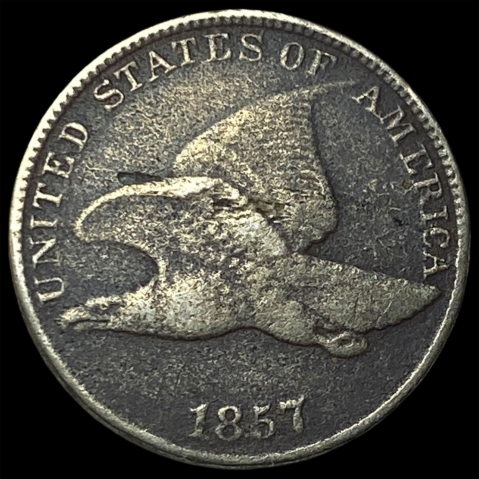 1857 Copper-Nickel Flying Eagle Cent HIGH GRADE (1 of 2)