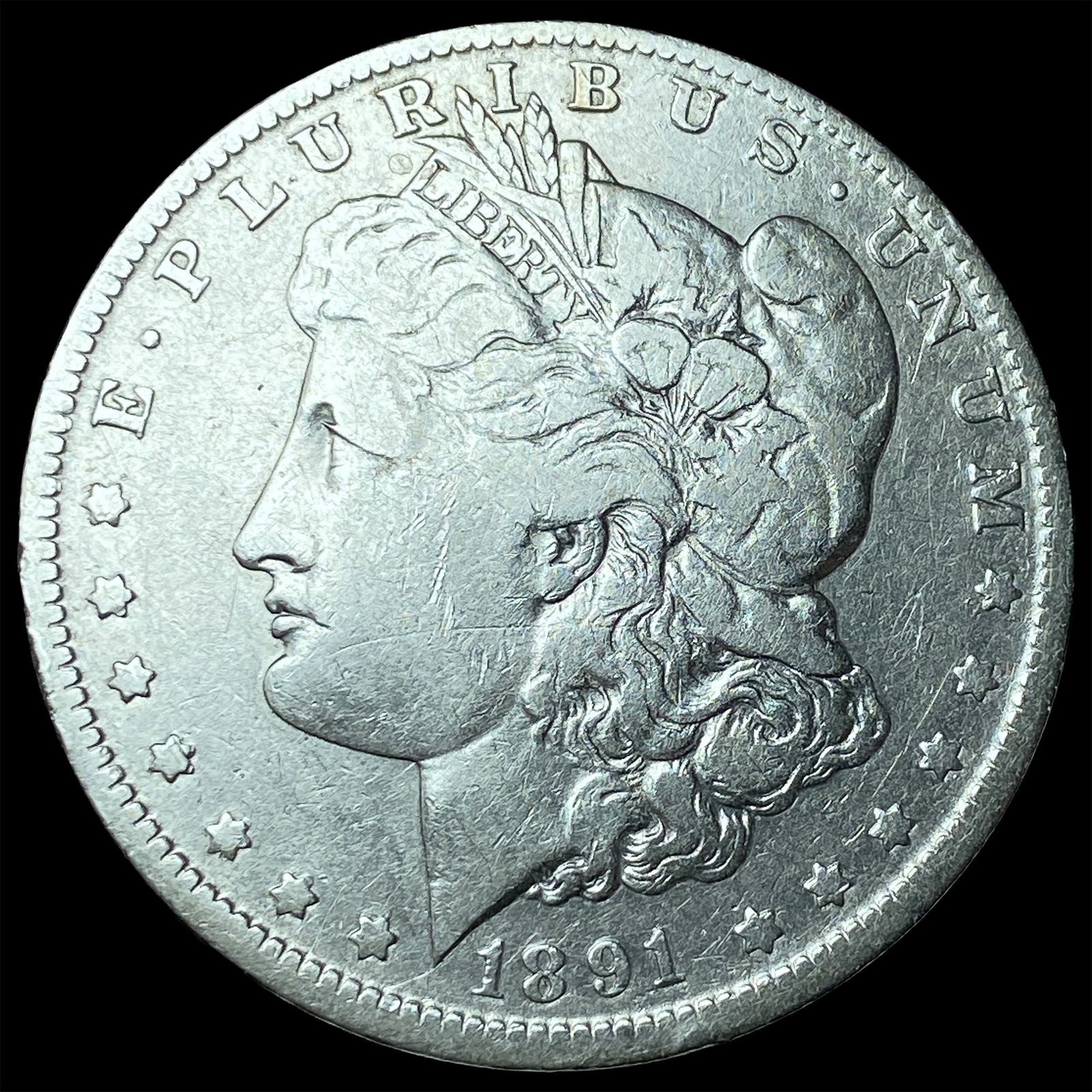 1891-O Silver Morgan Dollar LIGHTLY CIRCULATED: 1891-O Silver Morgan Dollar LIGHTLY CIRCULATED