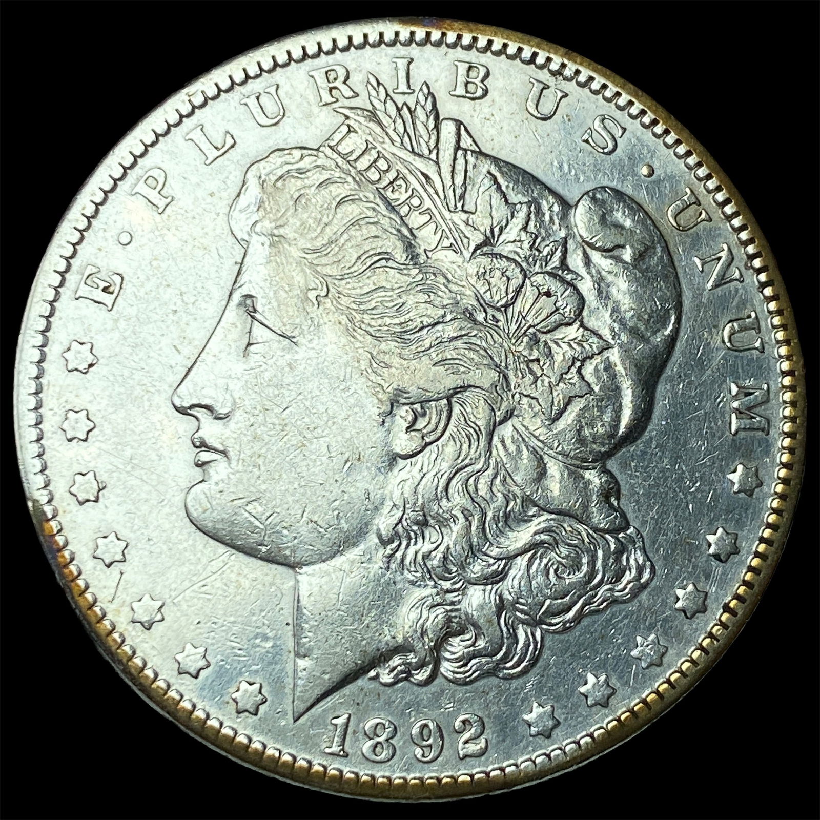 1892 Morgan Silver Dollar CLOSELY UNCIRCULATED: 1892 Morgan Silver Dollar CLOSELY UNCIRCULATED