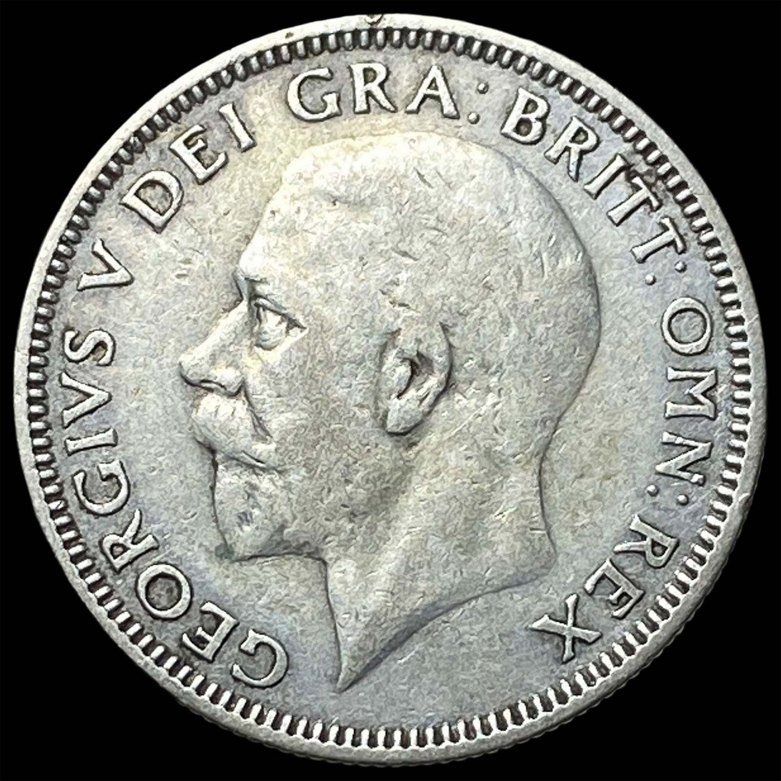 1936 Great Britain Silver Shilling - George V NEARLY UNCIRCULATED: 1936 Great Britain Silver Shilling - George V NEARLY UNCIRCULATED