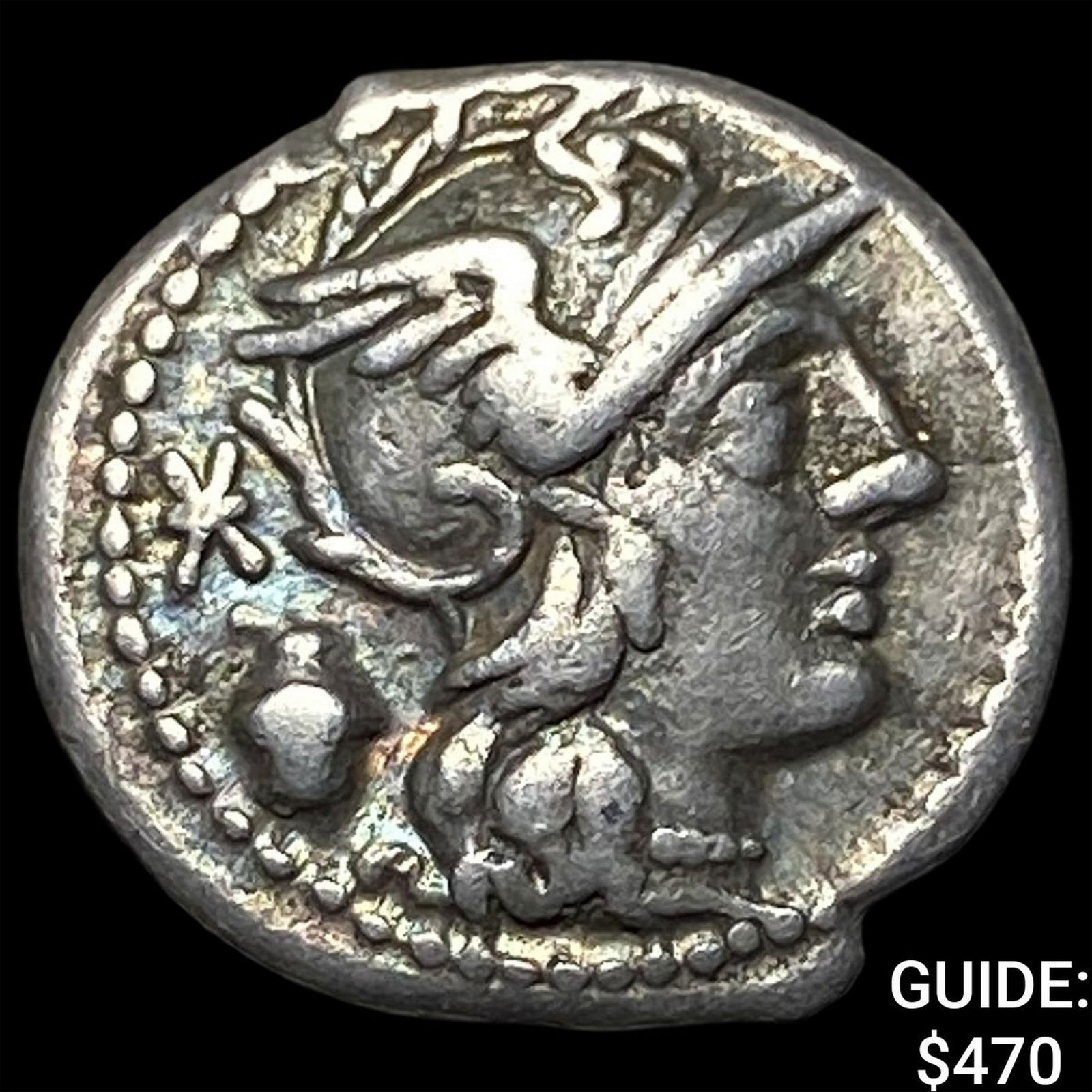 Roman Republic C. Cassius, 126 BC Silver Denarius NEARLY UNCIRCULATED: Roman Republic C. Cassius, 126 BC Silver Denarius NEARLY UNCIRCULATED