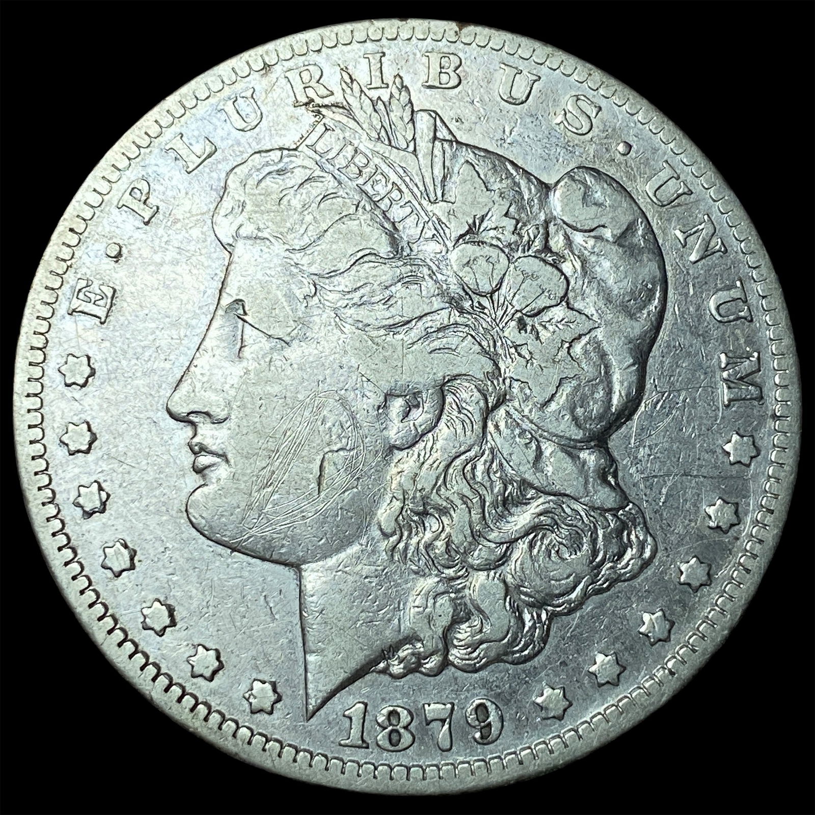 1879-CC Silver Morgan Dollar LIGHTLY CIRCULATED: 1879-CC Silver Morgan Dollar LIGHTLY CIRCULATED