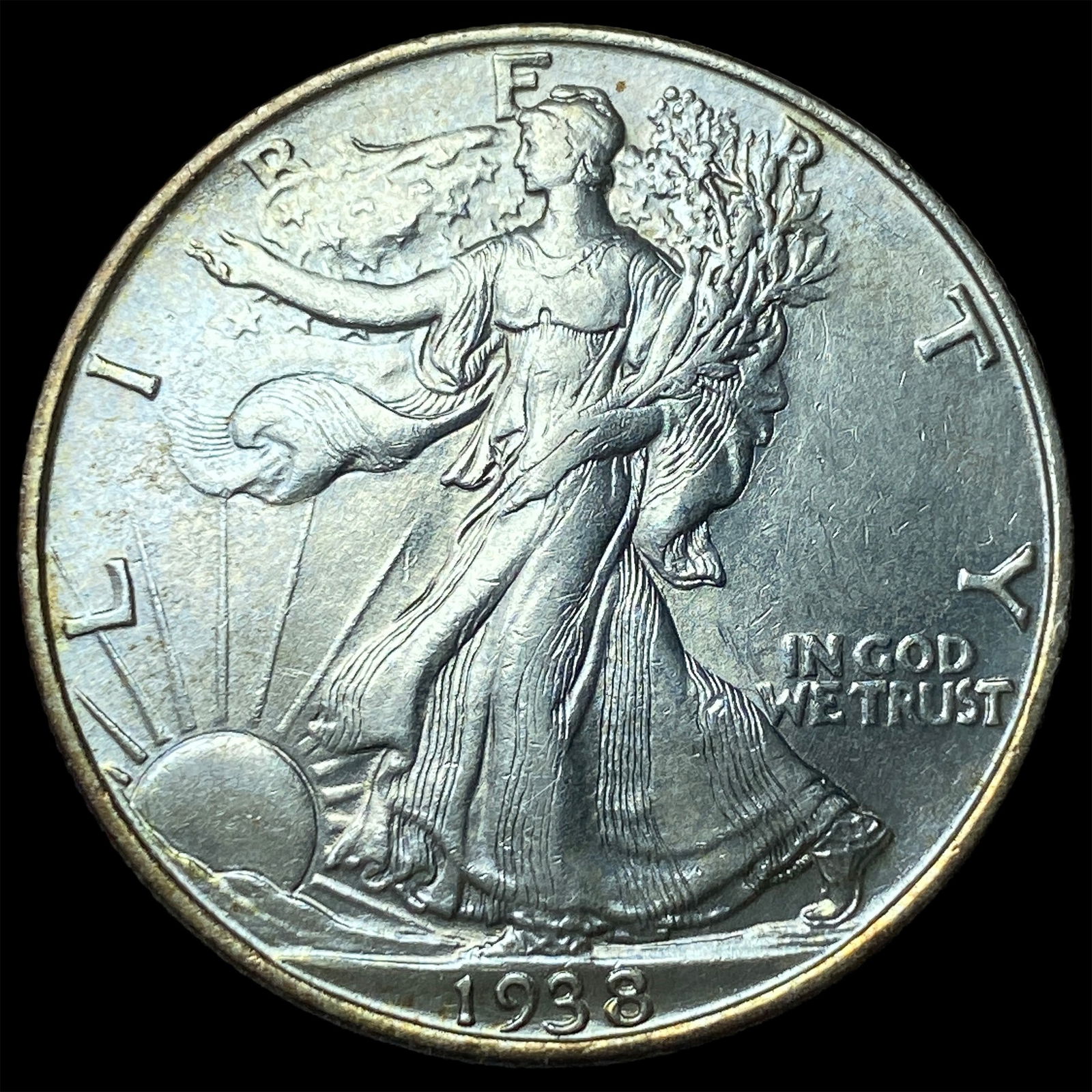 1938-D Silver Walking Liberty Half Dollar UNCIRCULATED (1 of 2)