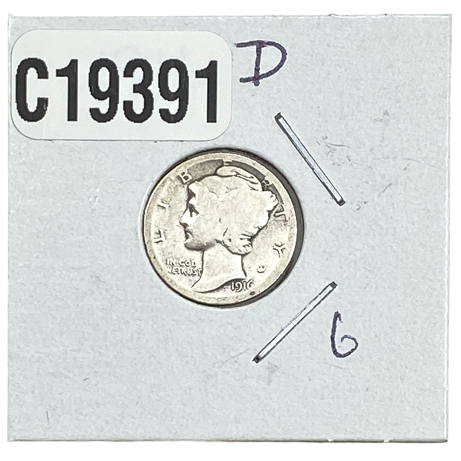 1916-D Mercury Silver Dime: 1916-D Mercury Silver Dime