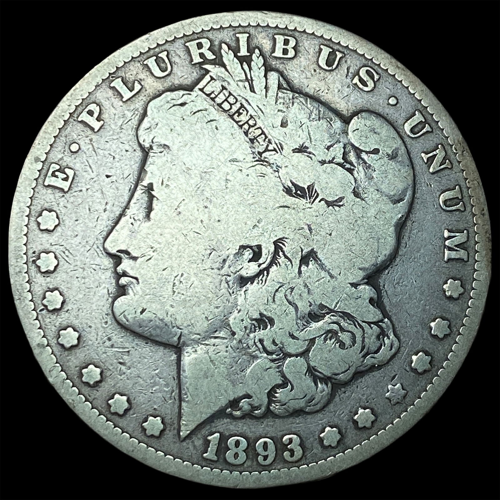 1893-CC Silver Morgan Dollar NICELY CIRCULATED: 1893-CC Silver Morgan Dollar NICELY CIRCULATED