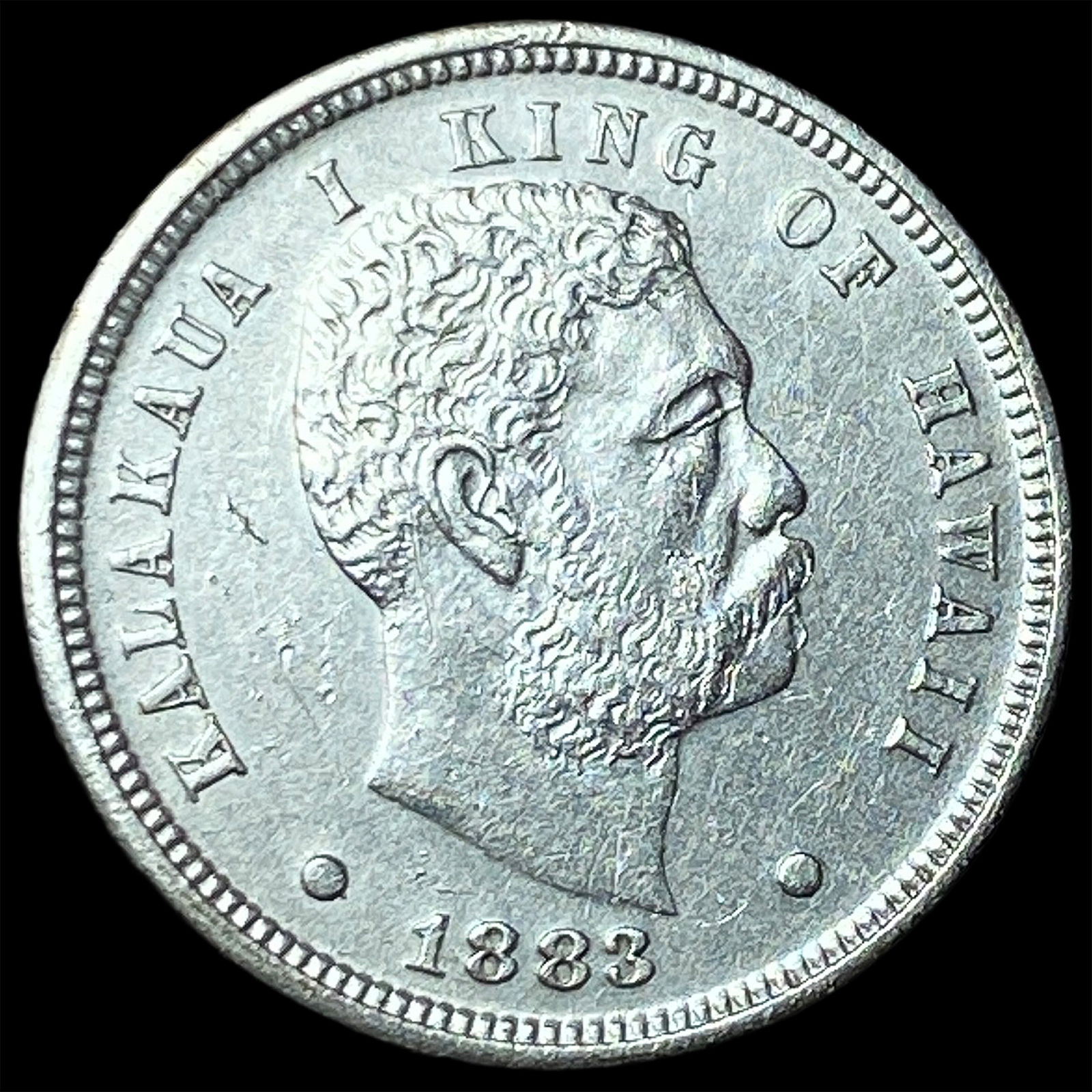 1883 Hawaii Silver Dime CLOSELY UNCIRCULATED: 1883 Hawaii Silver Dime CLOSELY UNCIRCULATED