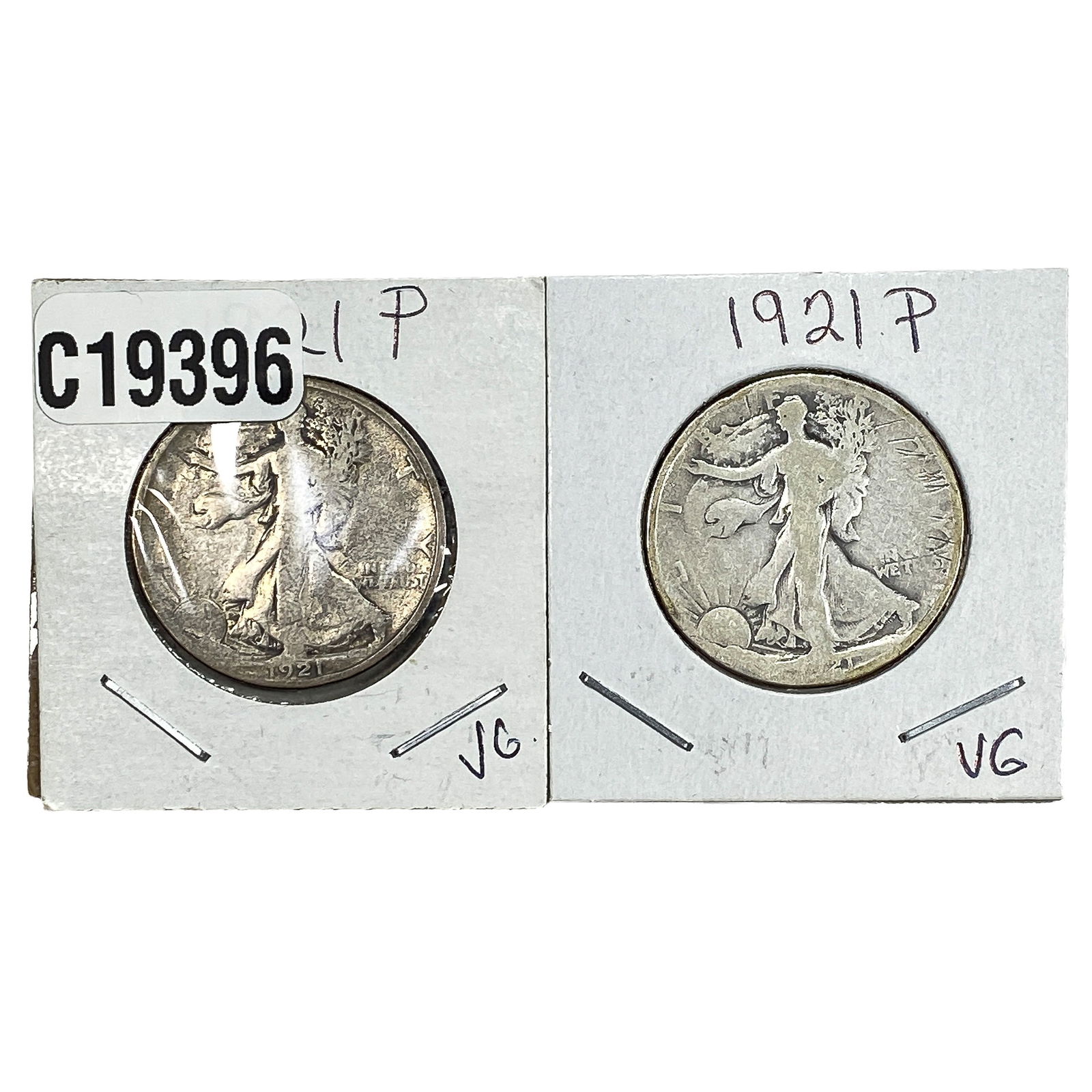 [2 Coins] 1921 Walking Liberty Half Dollar (1 of 2)