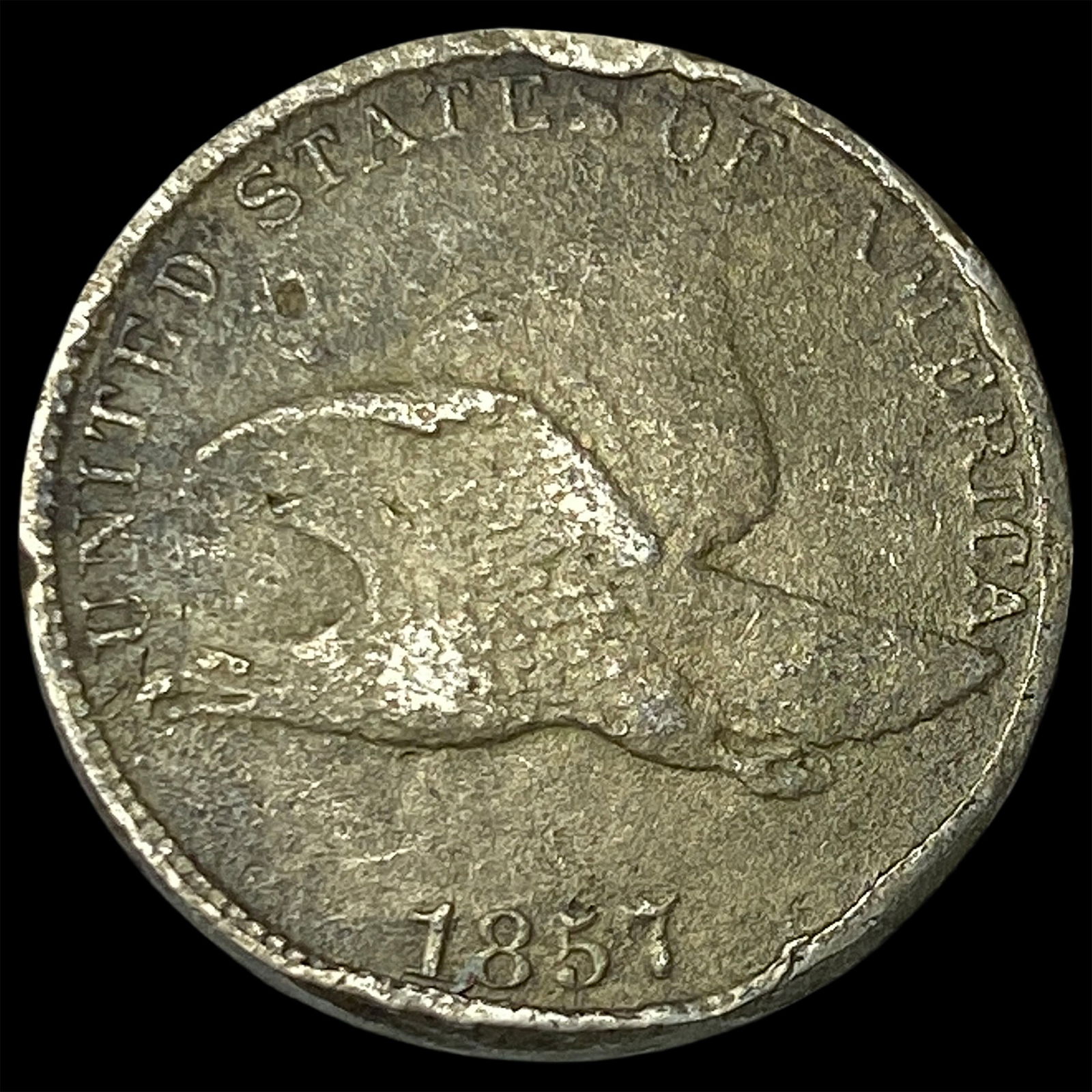 1857 Copper-Nickel Flying Eagle Cent HIGH GRADE (1 of 2)
